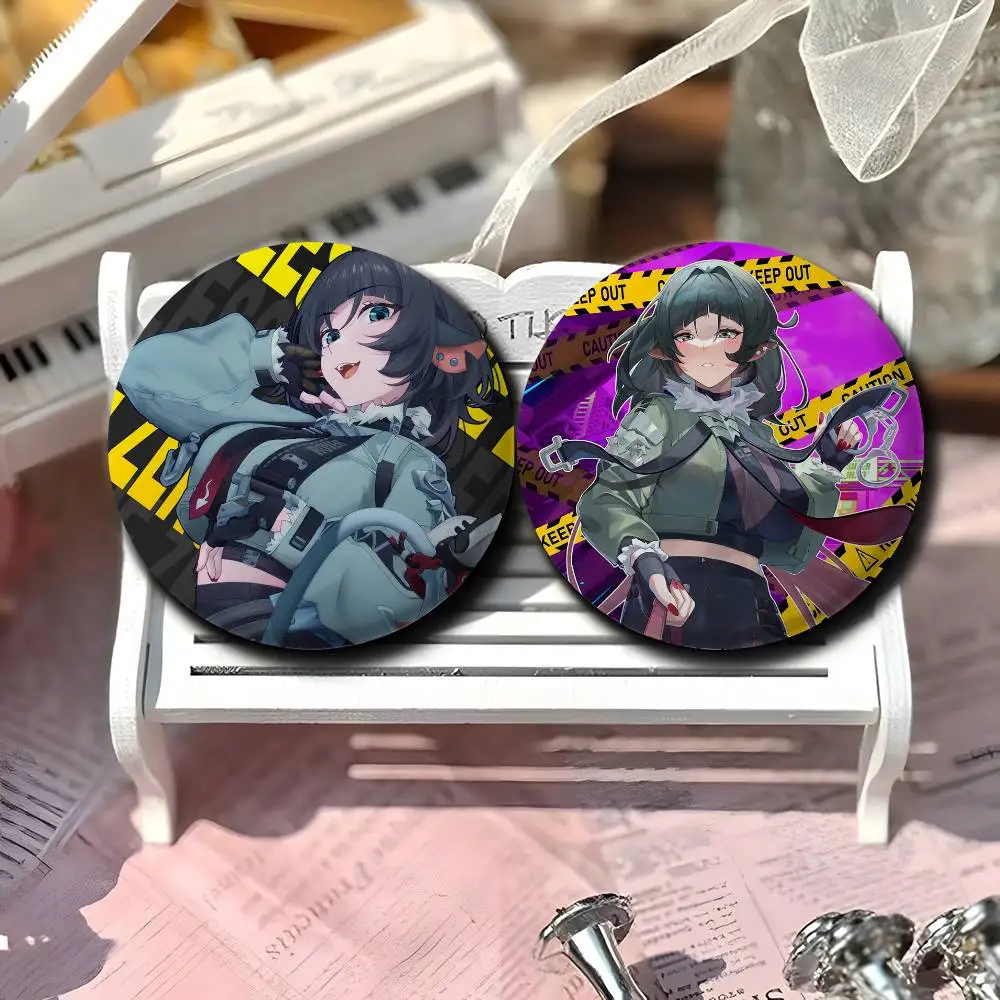 Zenless Zone Game Jane Doe شارات مستديرة رائعة شارة دبابيس دبابيس إبداعية للملابس قبعة ظهره إكسسوارات الهدايا #2