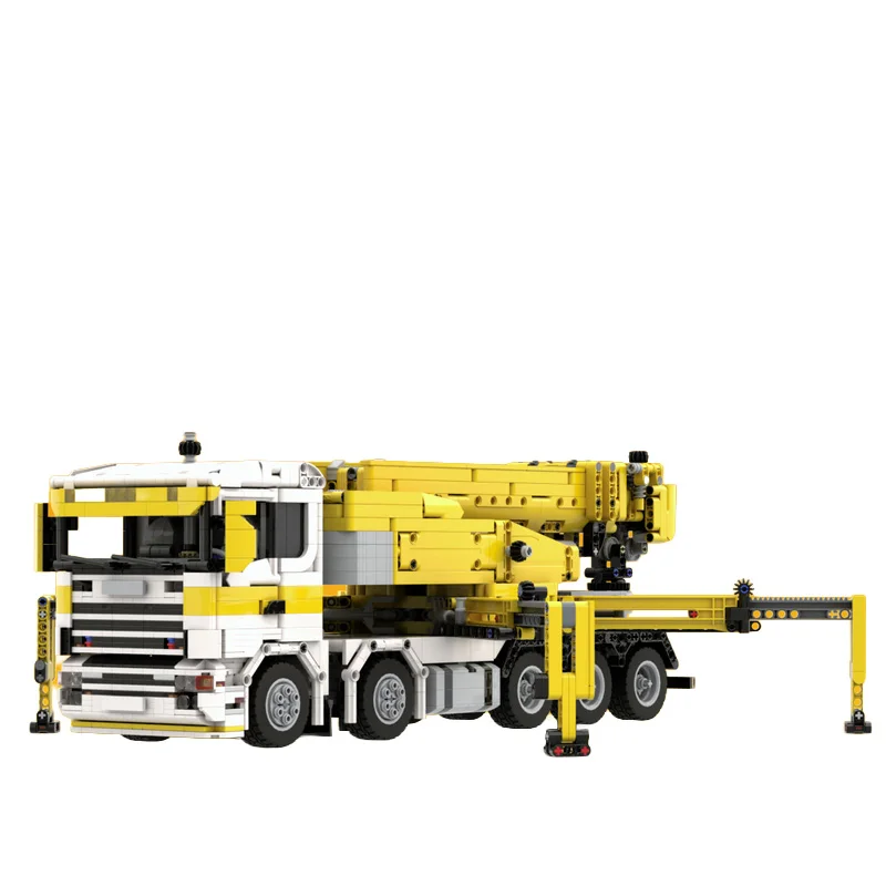 3517 elementów transportowy ciężarówka z dźwigiem MOC, konfigurowalny modułowy zestaw klocków, kreatywny projekt, klocki DIY, zabawka dla chłopców, prezent na festiwal