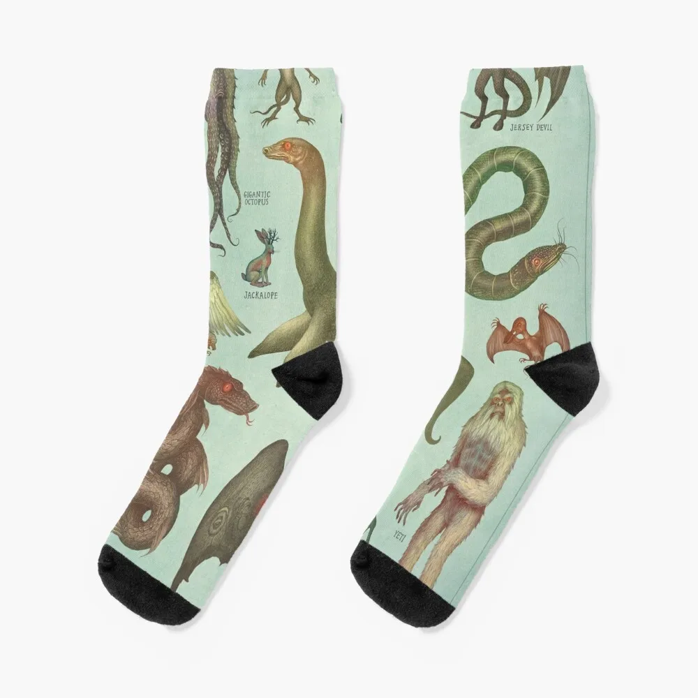 

Cryptids - Cryptozoology species Socks winter thermal warm winter Socks Male Women's