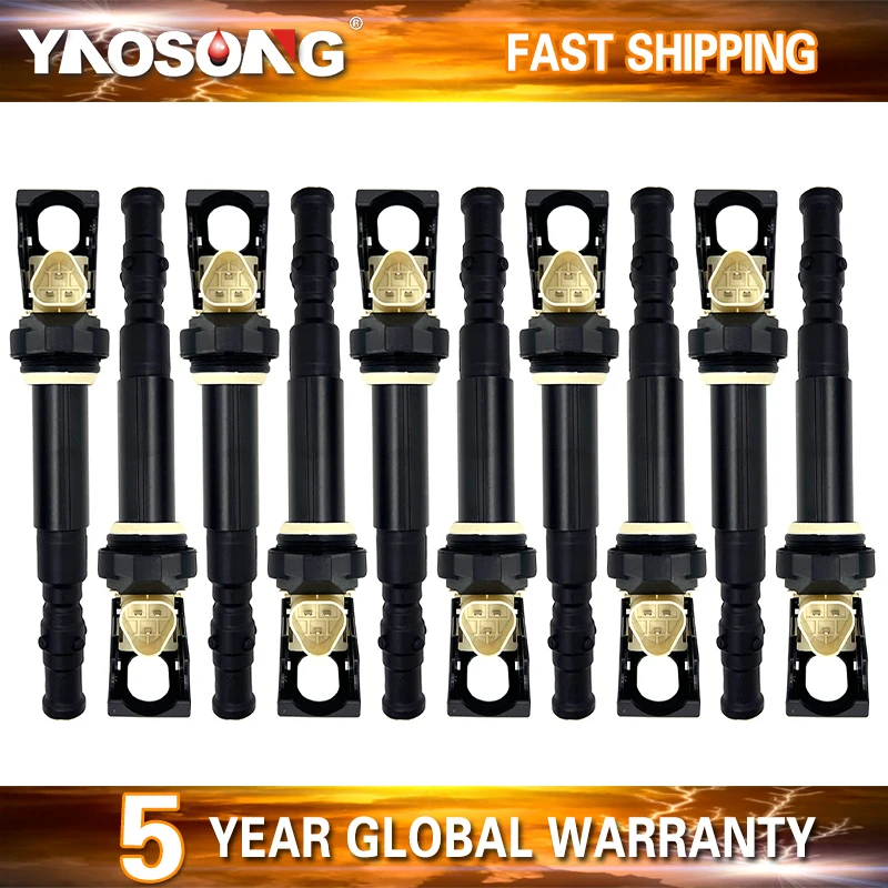 

Ignition coil pack fit FOR BMW E60 E61 E63 E64 M5 M6 5.0L S85 B50A V10 5 series 6 series 12137835108 12137841556 UF572 UF-572