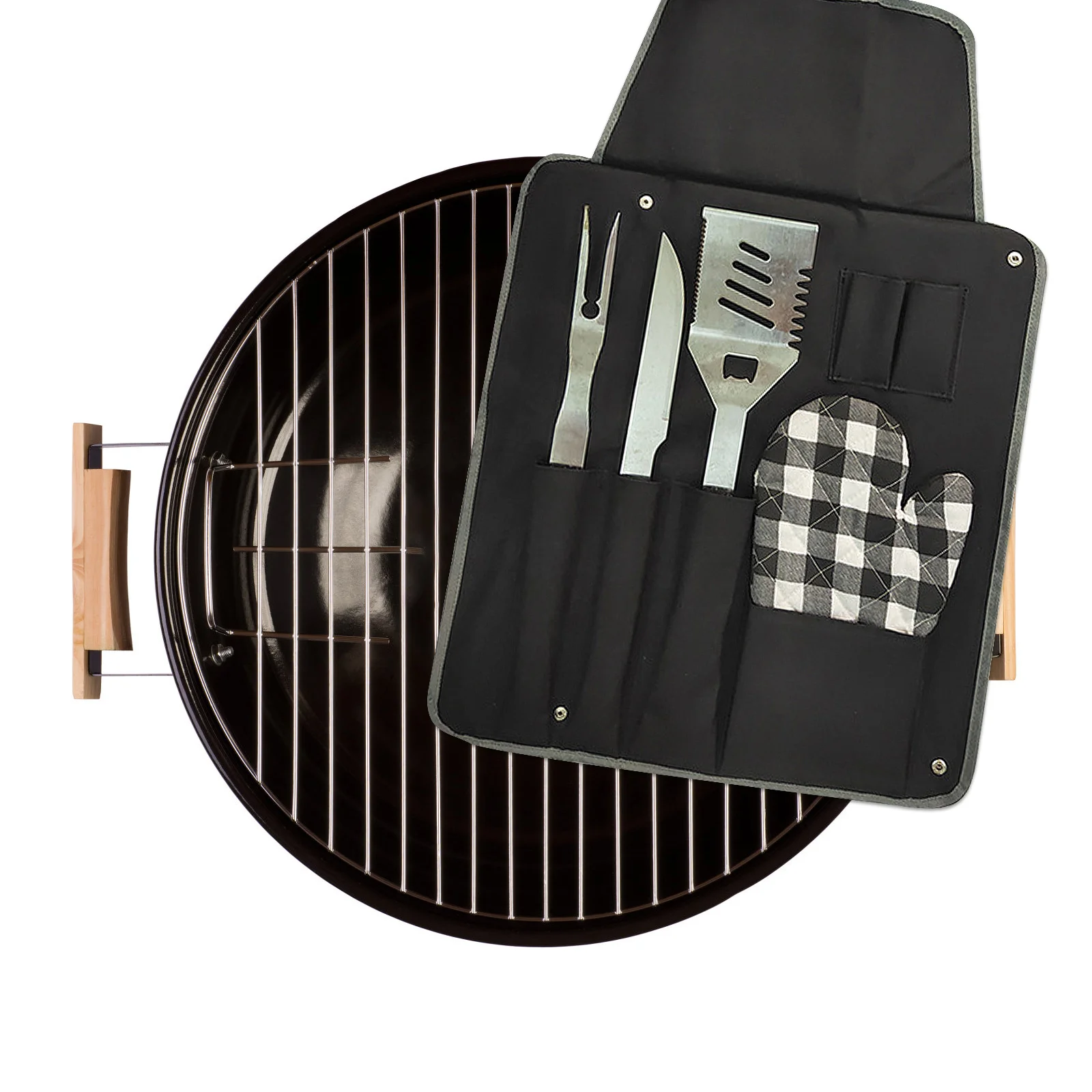 

Portable Bbq Tool Storage Pouch Durable and Useful Multi-Functional Design for Household and Outdoor Oxford Cloth Bag