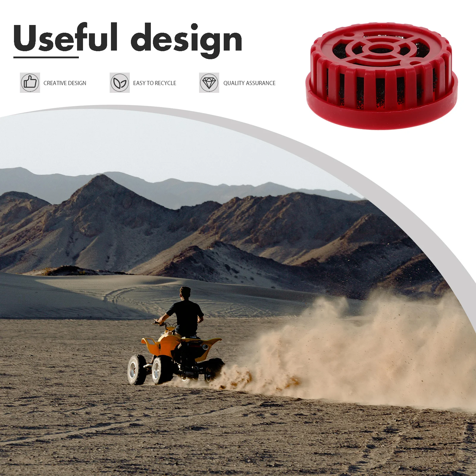 

Filter For 47/49Cc Two-Stroke Atv Motorcycle Replacement Durable Air Filtration Off-Road Use Atv Air Filter 49Cc Motorcycle