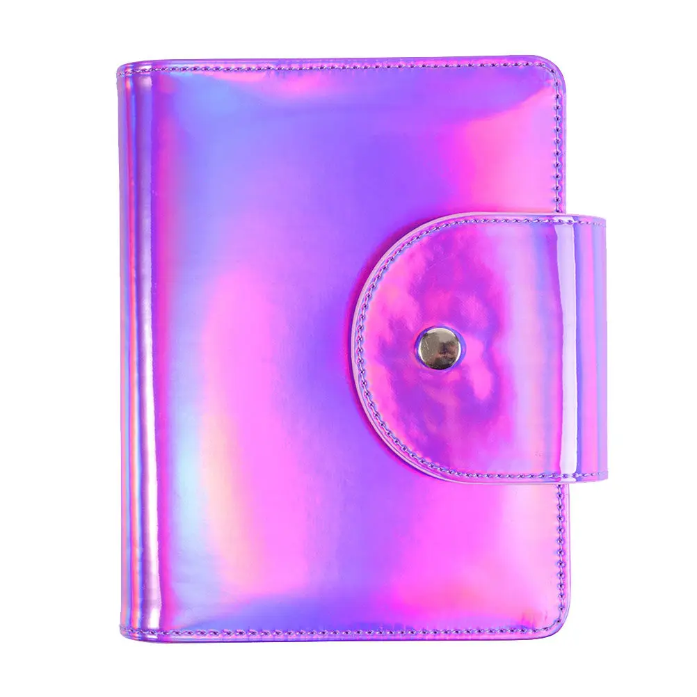 

Фиолетовый квадратный футляр из стальной пластины для хранения 20 шаблонов для печати на ногтях, органайзер, держатель для трафаретов, аксессуар для нейл-арта