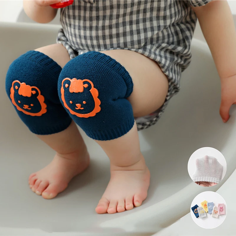 Cartoon Baby Knee Pads For Crawling Accessories Infant Toddler Walker Protector Cushion Kneepad Girls Boys Leg Warmer 1 Pair