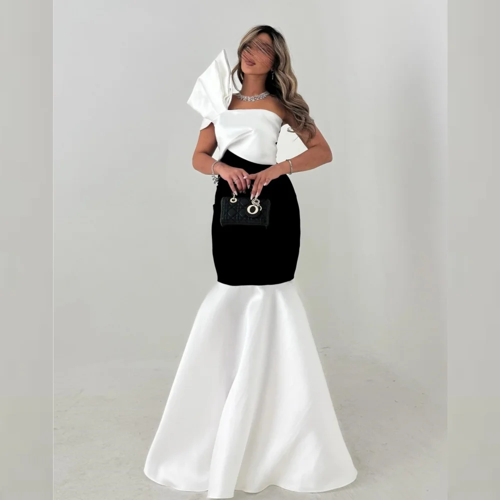 Customized Jersey Ruched Beach Mermaid One-shoulder Bespoke Occasion Gown Long Dresses