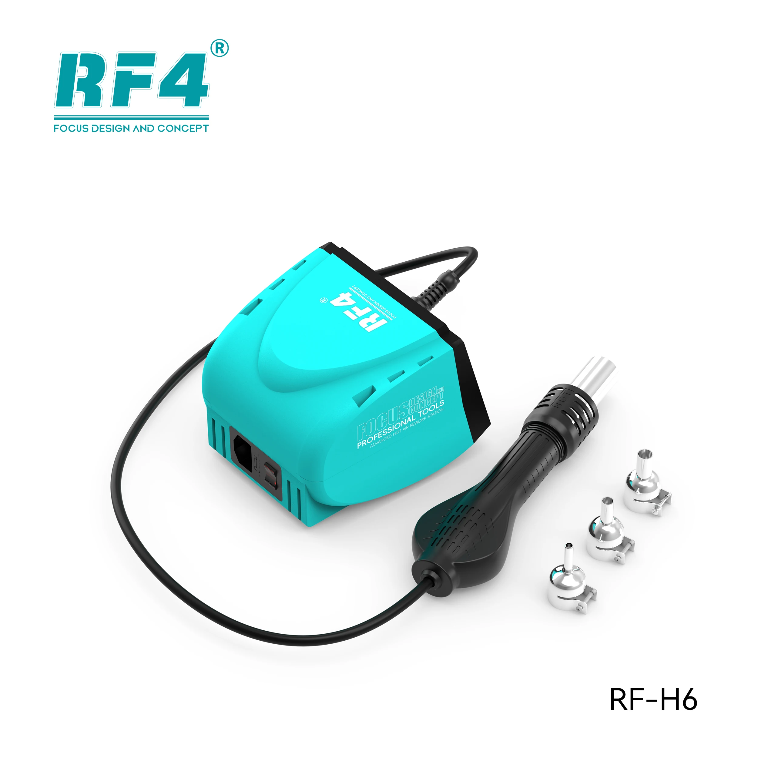 RF4 New RF-H6 Hot Air Gun Large Screen Intelligent Digital Display Hot Air Station Heat Gun Welding Station Repaired Tools