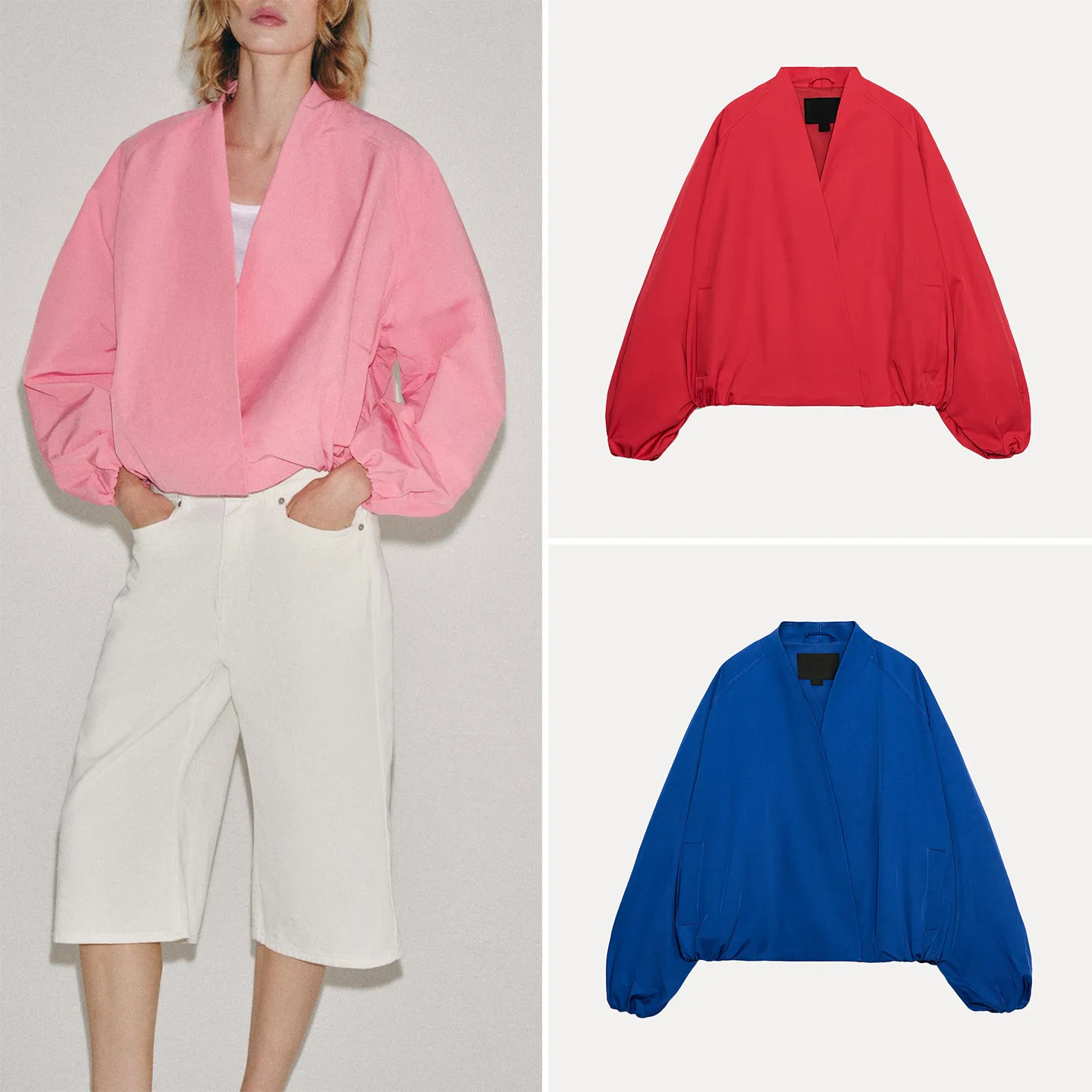 ZADATA Women's Long Sleeve Pilot Jacket Outerwear 2026 Autumn New Arrival Standard Fit Button Detail Other Material 100%