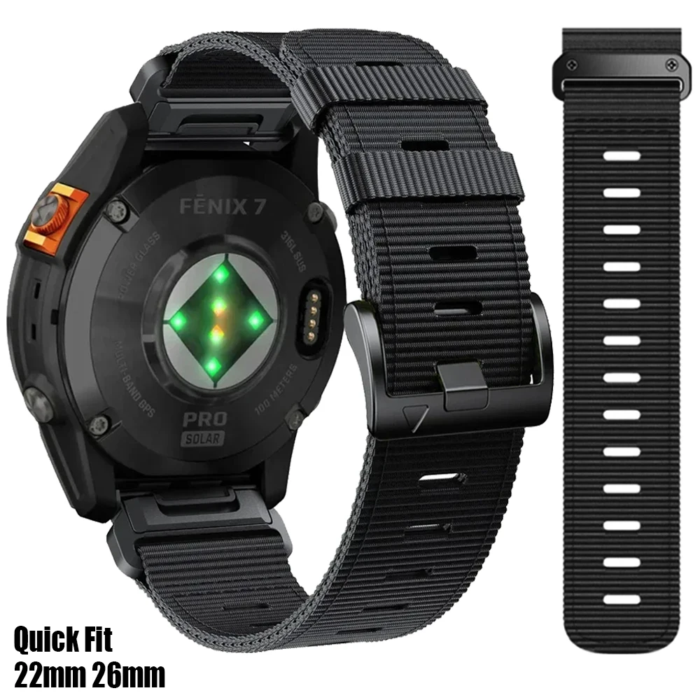 Ремешок плетеный нейлоновый для Garmin Epix Pro 51 мм 47 мм Mk2i/Mk1 Enduro MARQ Gen 2