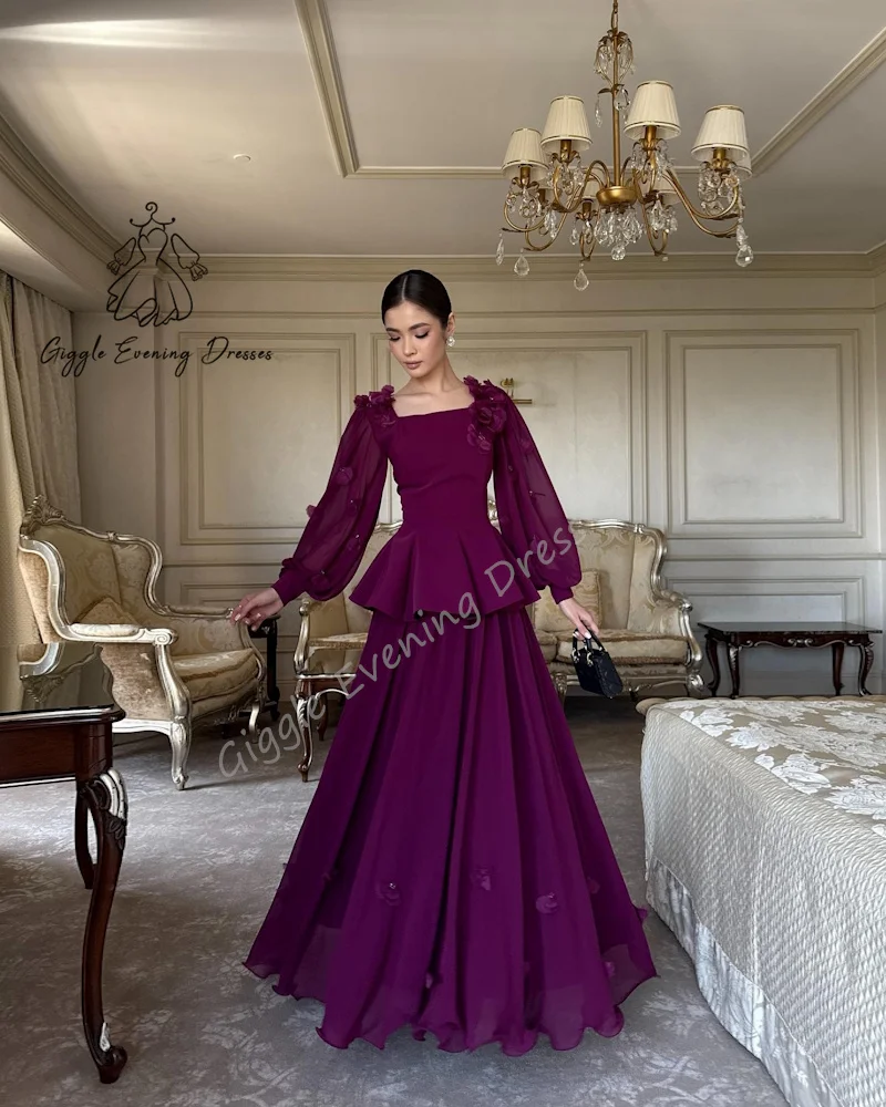 Suknie ślubne damskie, eleganckie i urocze, syrenka, z kwadratowym dekoltem, długim rękawem, drapowaniem, do ziemi, \"Giggle\".