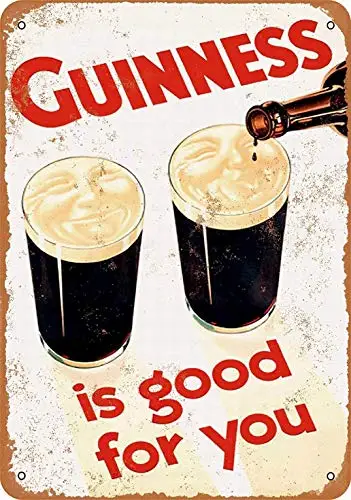 Kexle-señal de Metal de 8x12, 1929, Guinness is Good You, decoración de pared Retro Para el hogar