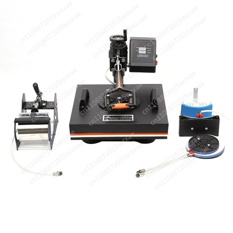 Heat transfer flat plate five-in-one combination multi-function embossing small heat transfer cup ironing machine