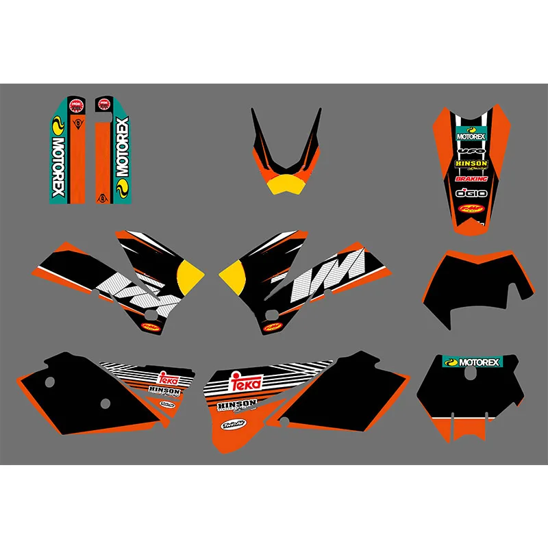 Motorcycle SXF MXC SX EXC Graphics Kit Decal Sticker For KTM Motorcycle SXF MXC SX EXC  2005 2006 2007