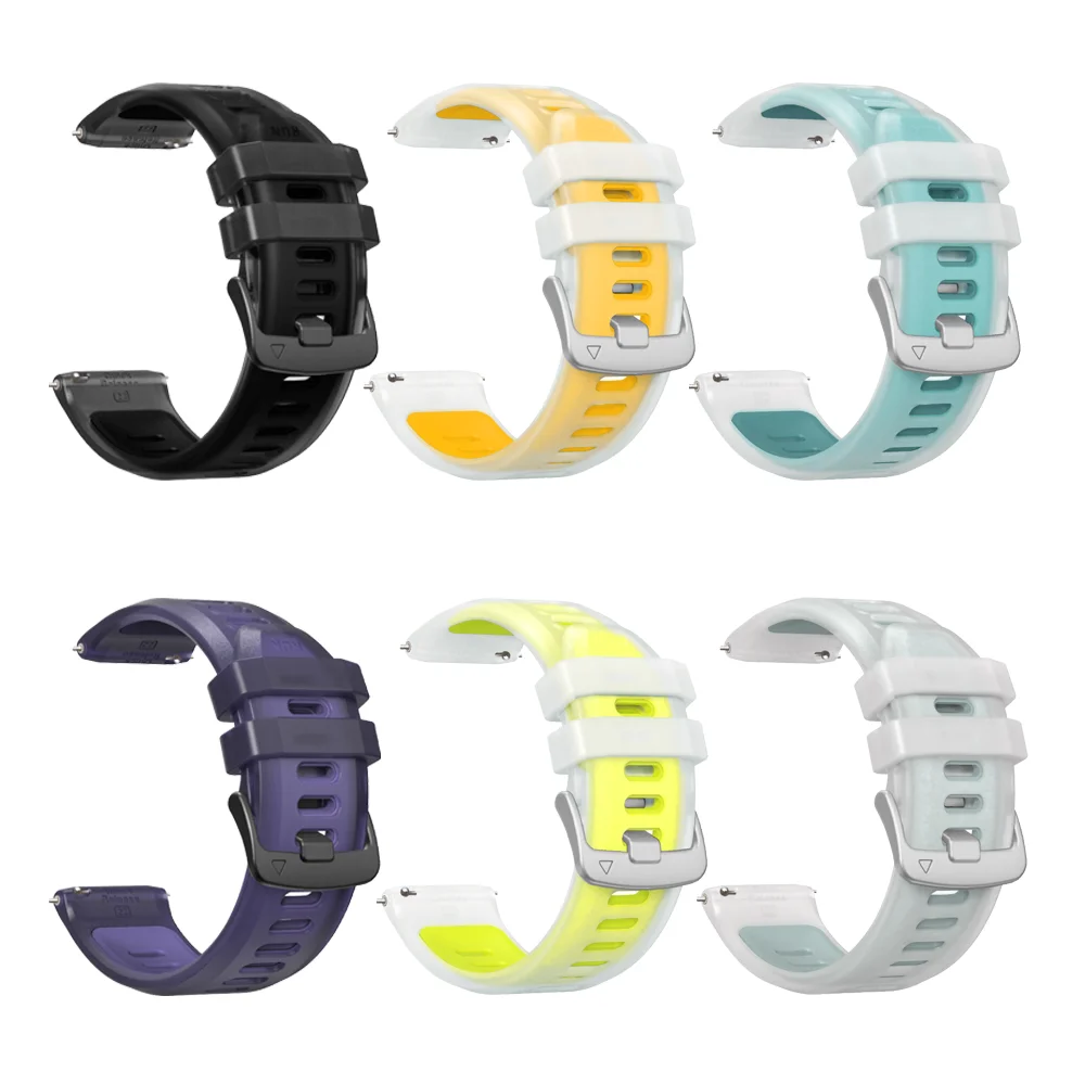 Cinturino per orologio in silicone da 22 mm per Garmin Forerunner 570 47mm Forerunner 265 255 Venu 3 2 Vivoactive 4 cinturini cinturino cinturino