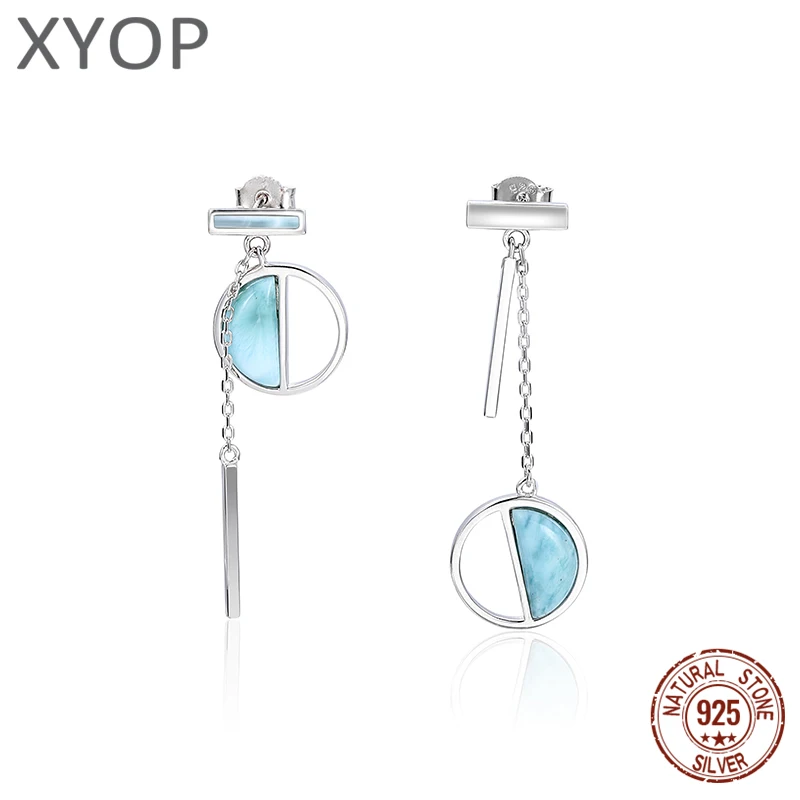 

Серьги XYOP 2024's Search Through The Halo Puts Cosmic Stars In Larimar вокруг шеи