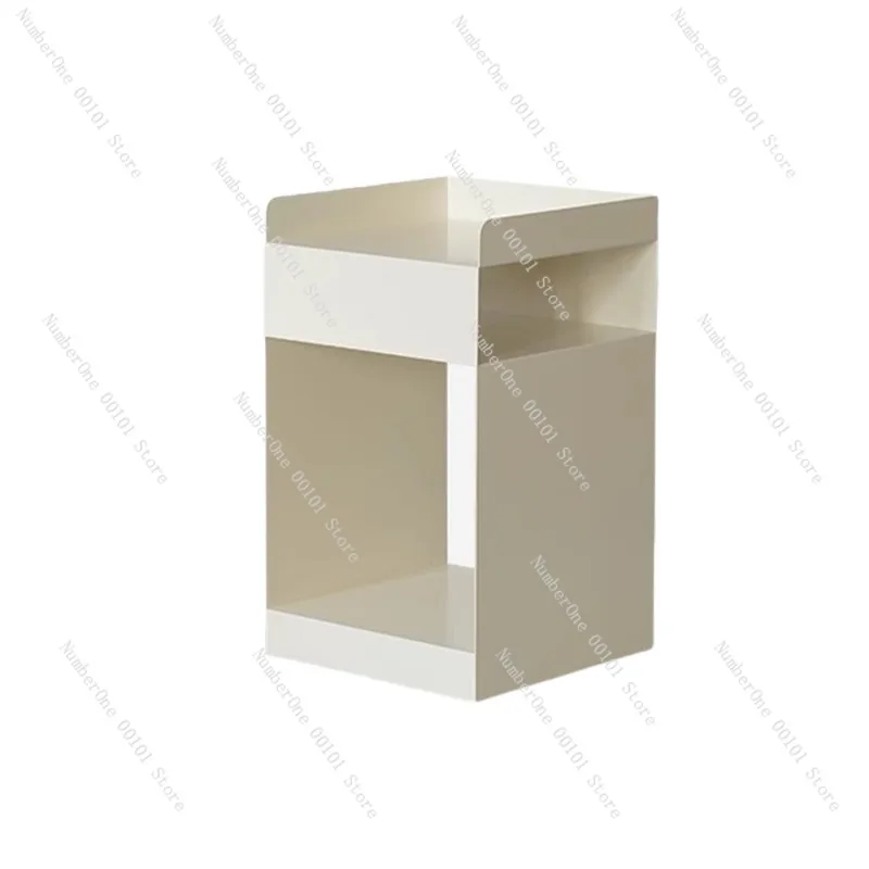 Nordic Designer Sofa Side Table Mobile Bedside Cabinet Rolling Storage Trolley Modern Bedroom Nightstand Minimalist Living Room