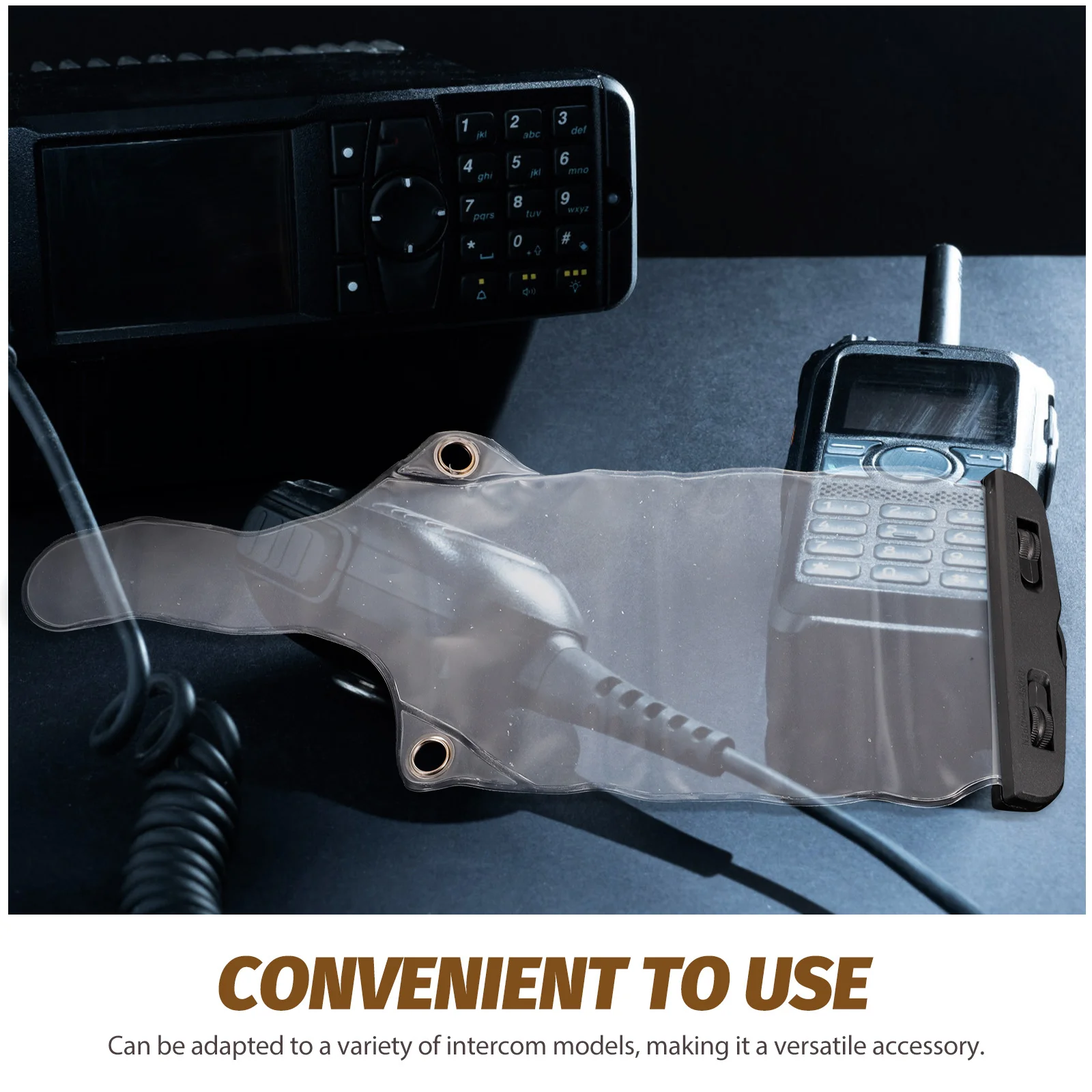 

Radio Waterproof Protective Pouch Durable Portable Intercom Dustproof Rainproof Case Clear Radio Accessory Protective Bag