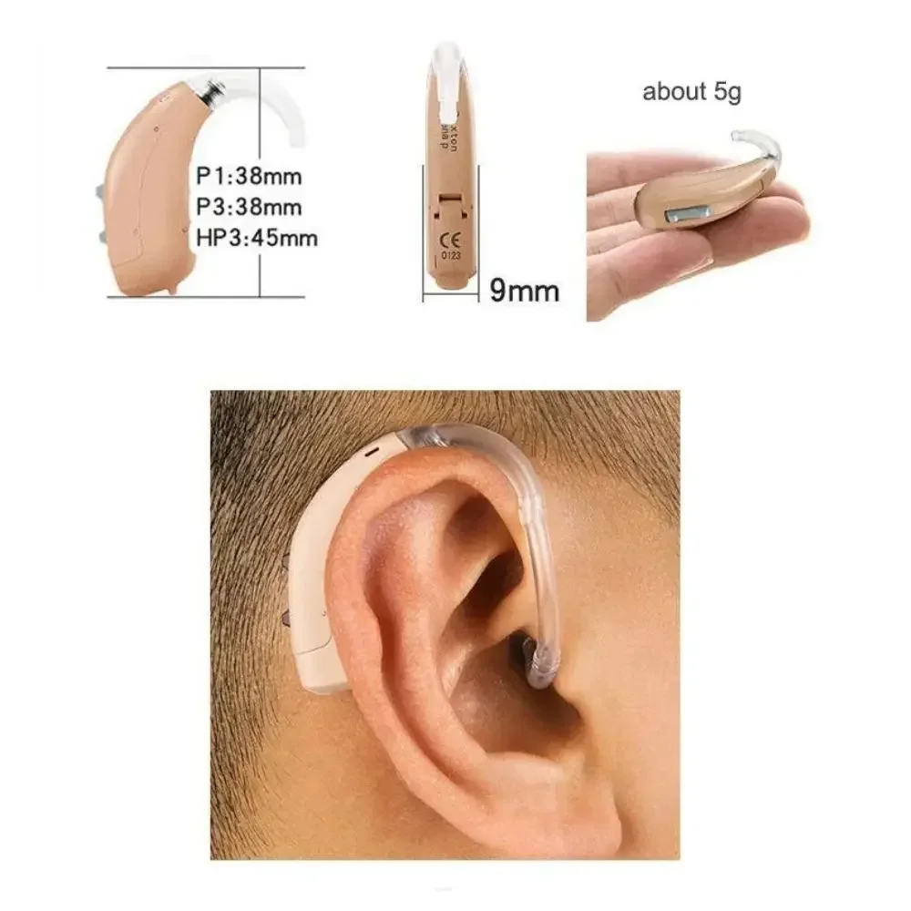 Rexton Siemens 6 Channels Digital Hearing Aid 120 Db Sound Amplifier Wireless Ear Aids for Elderly Moderate to Severe Loss