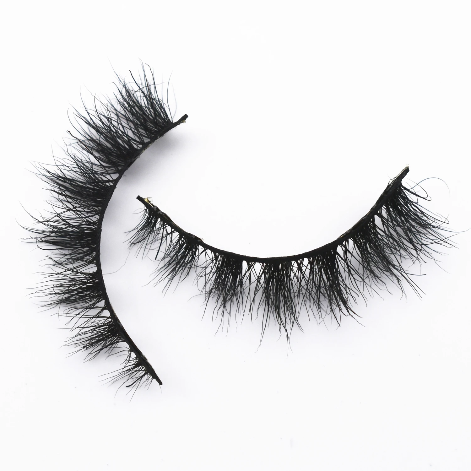 M52 False Lashes 3D Mink Eyelashes Cruelty-Free Natural Long Full Strip Lashes Soft Lengthening Curl Mink Lashes Makeup Eyelash