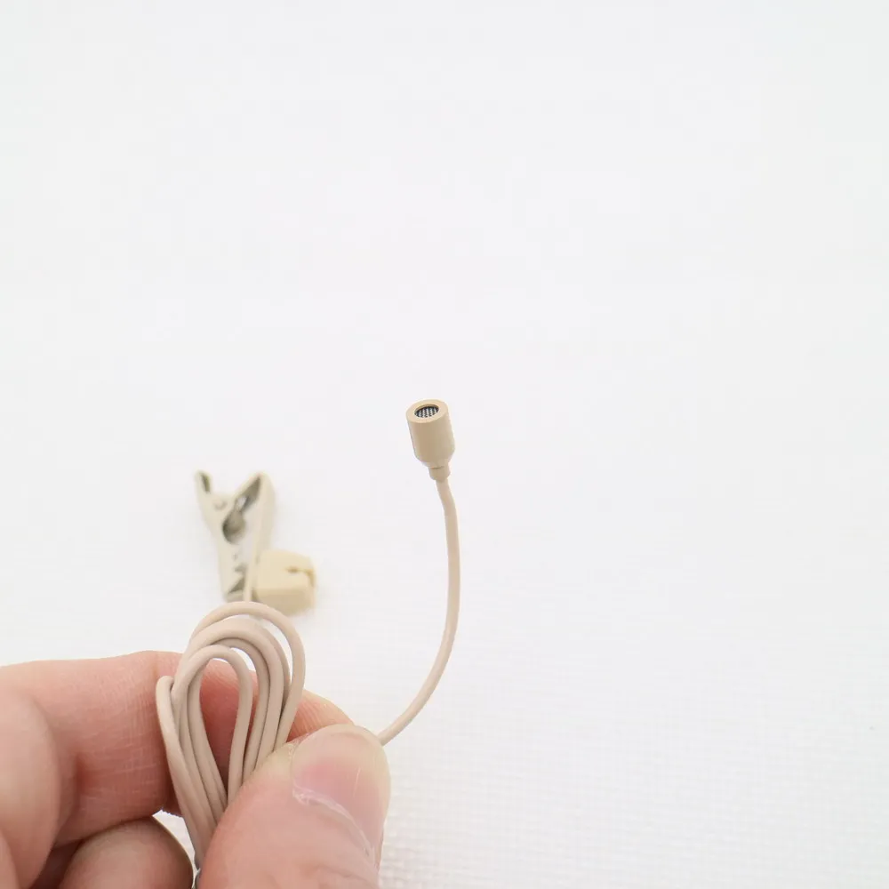 무선 라펠 라발리에 마이크, 젠하이저 G1 G2 G3 G4 교체용 오리지널 타이 클립 마이크, 3.5mm 스테레오 잠금 나사
