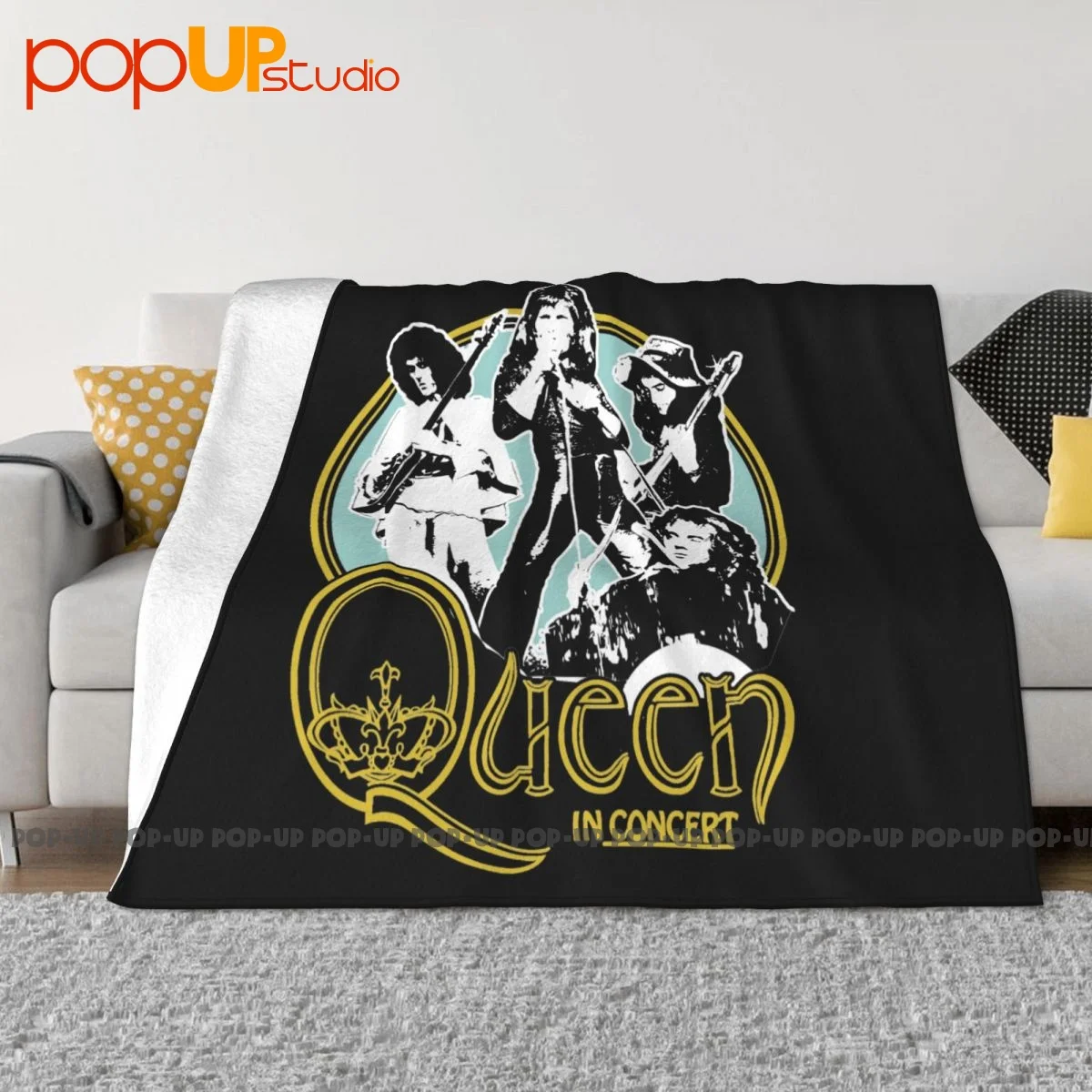 Queen 2019 In Concert Band New Freddie Mercury Blanket Quilt Plus Velvet Cover Blanket