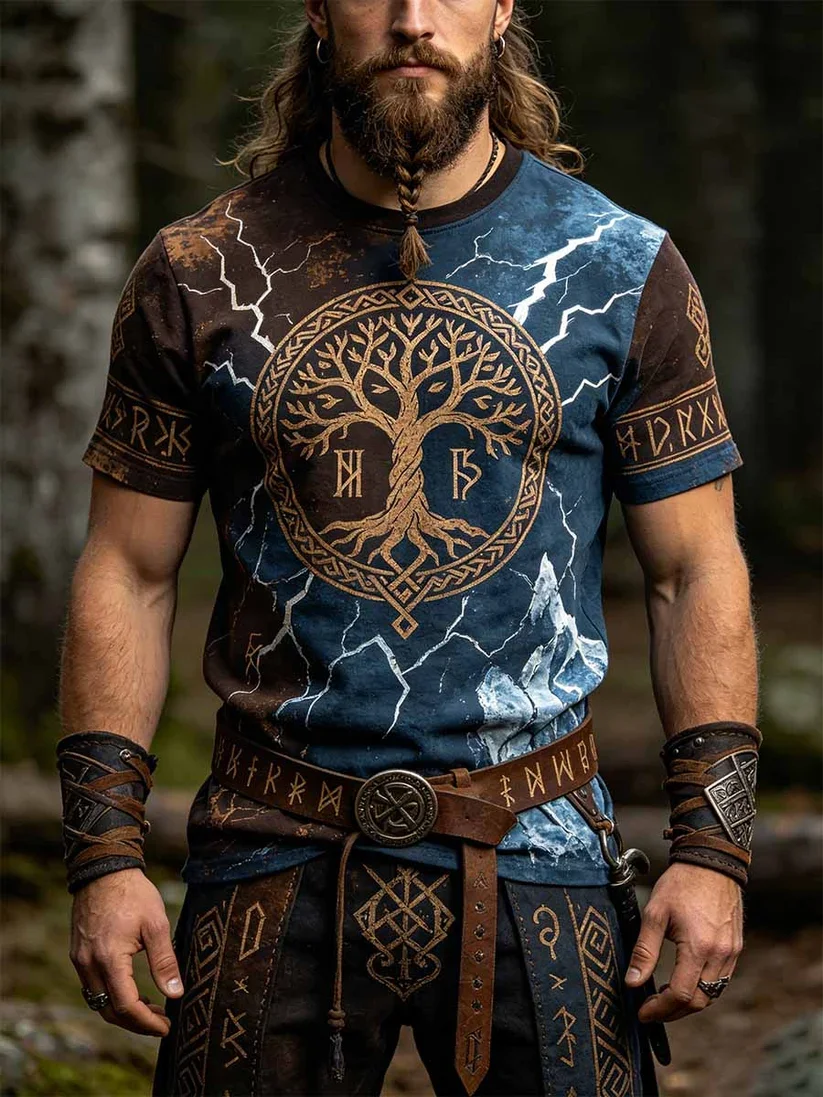 Camiseta Masculina Estilo Viki - Summer Viking Clothing avaliação e preço