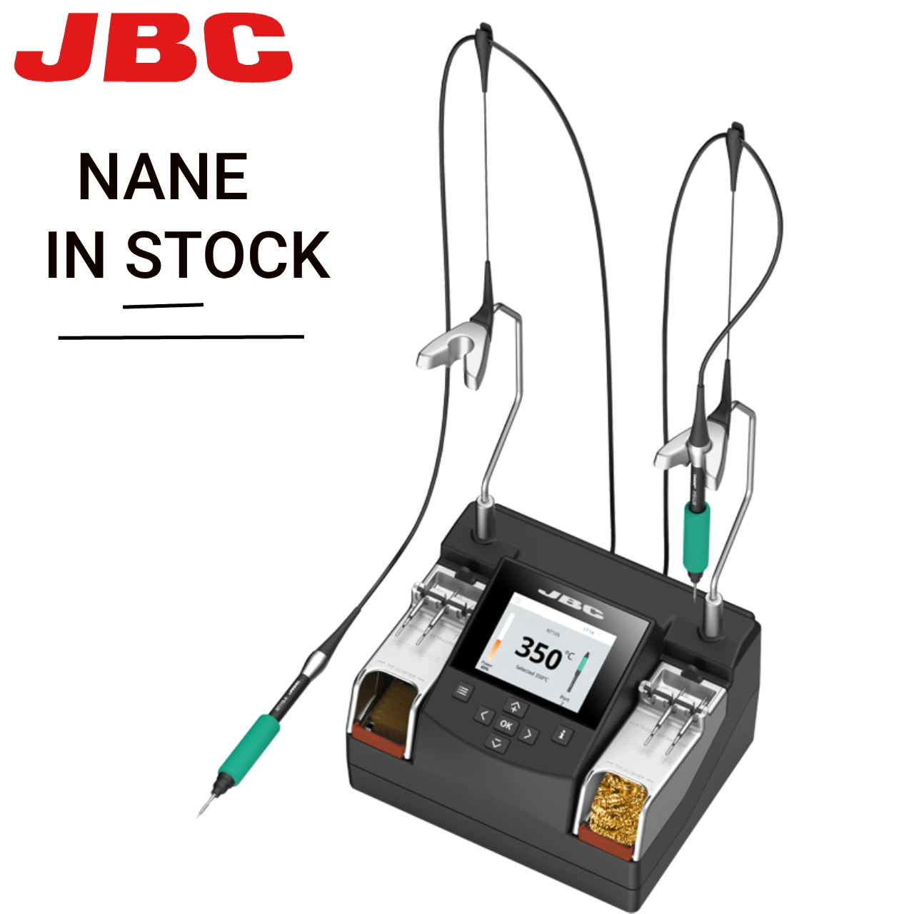 Original JBC NASE-2C Rework Soldering Station Nano Precision Soldering C115 Soldering Iron Tip 8PCS NT115-A Handle Repair Tool