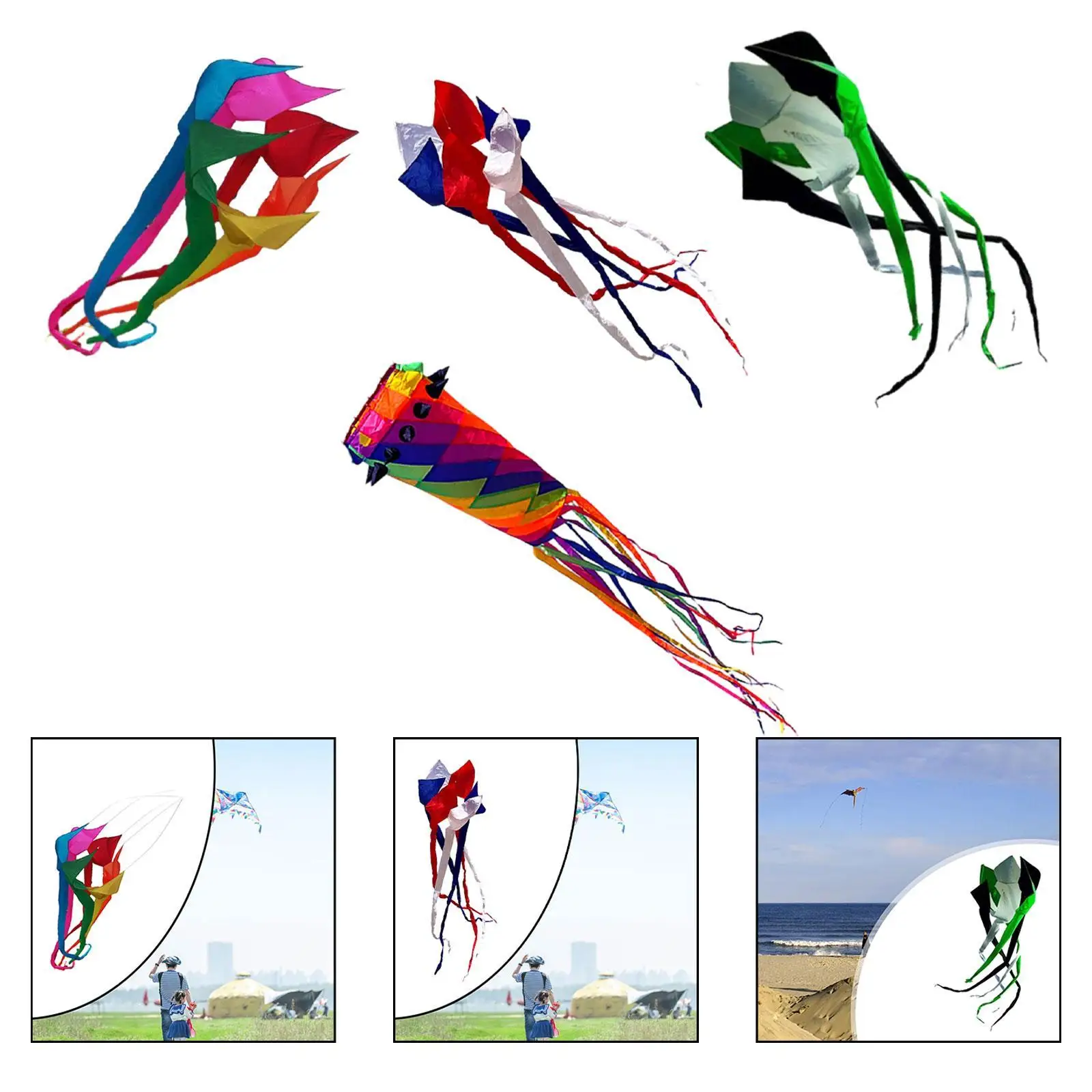 

Spinner Kite Professional Popular Rotating Tube Kite for Outdoor Sea Sports