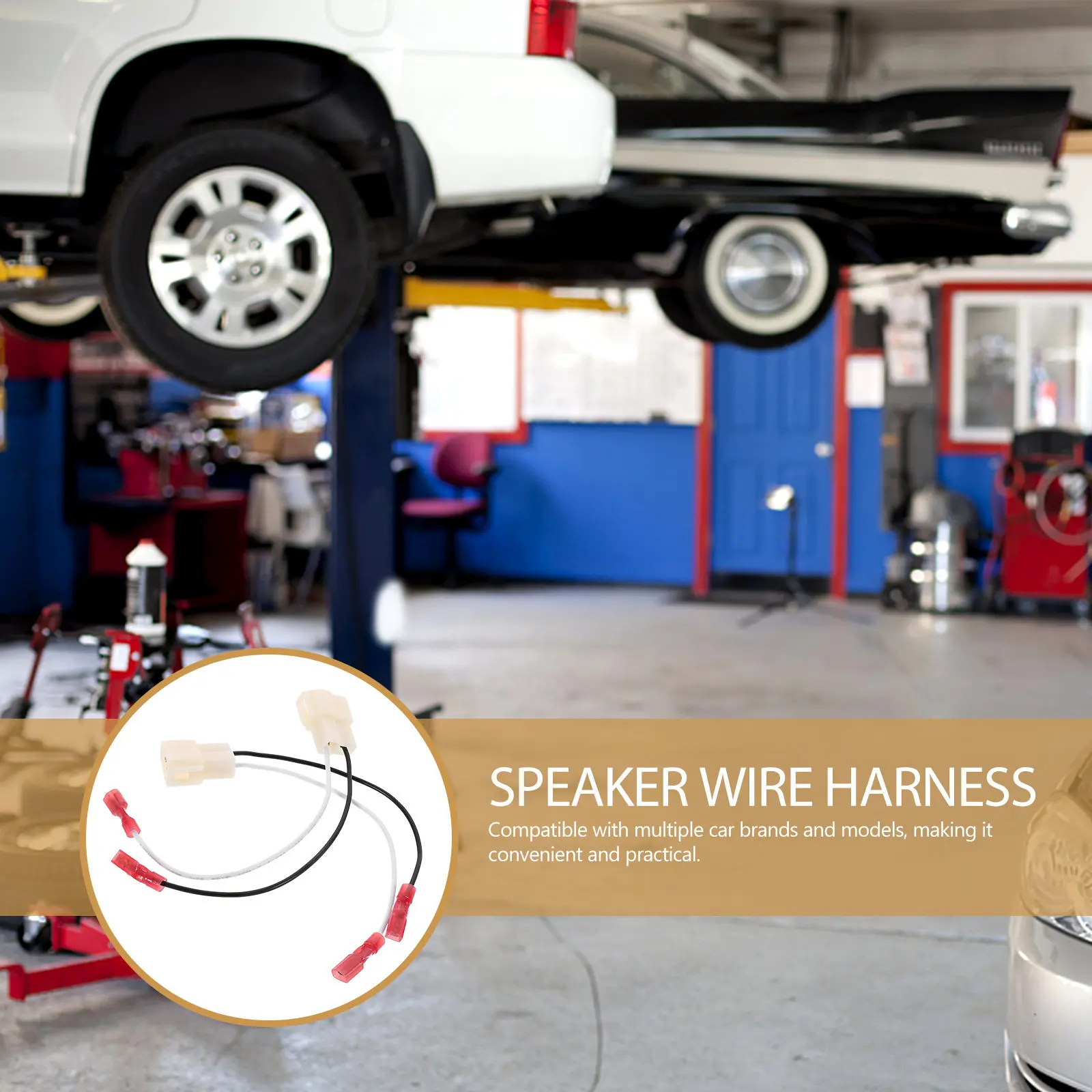 

1 пара автомобильных разъемов для динамиков, не требующих пайки, адаптер для подключения динамиков, совместимый с различными моделями автомобилей