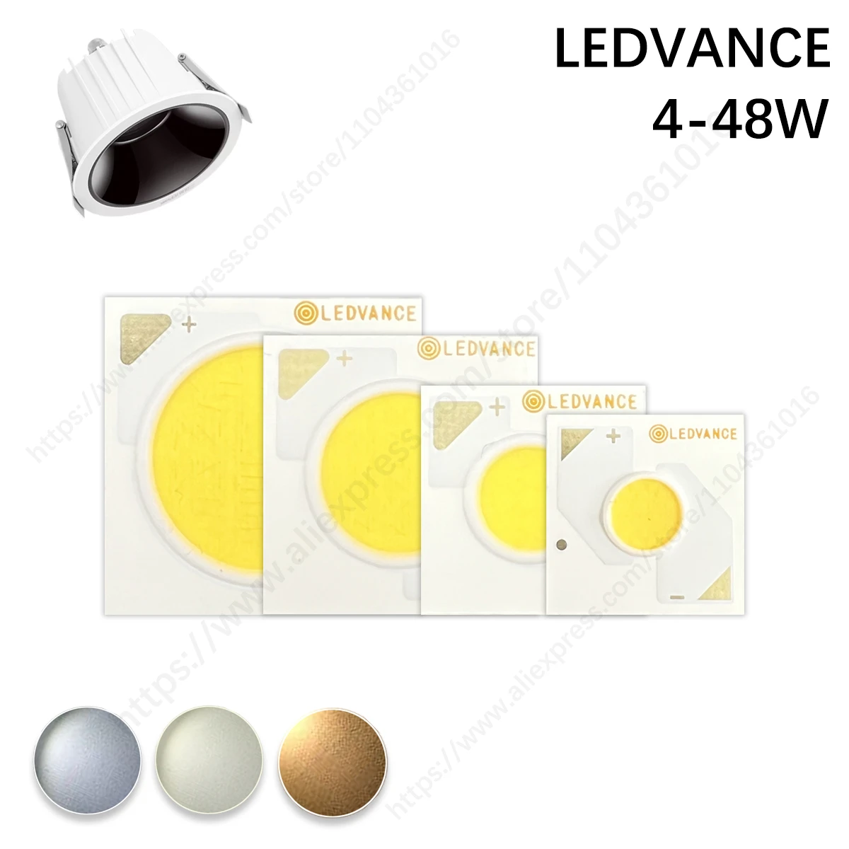 LEDVANCE COB 36 فولت 8-18 واط 15-28 واط 20-38 واط LED رقاقة دافئة الأبيض الطبيعي 3000 كيلو 4000 كيلو 6000 كيلو لمبة المسار ضوء الخرز النازل