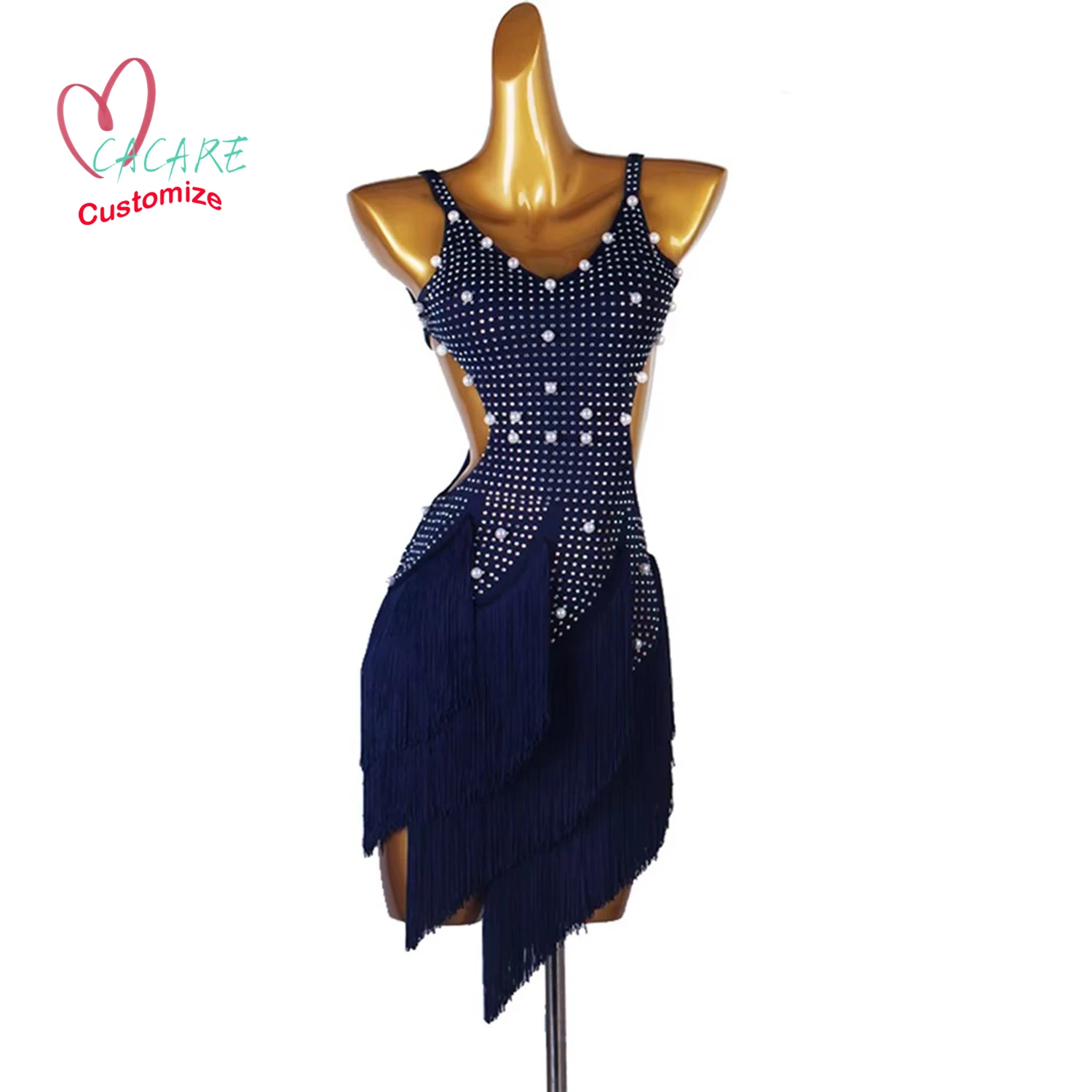 

Luxury Latin dance clothing Competition zym women Dance Wear line dance costume new products samba Womens party dresses 0917