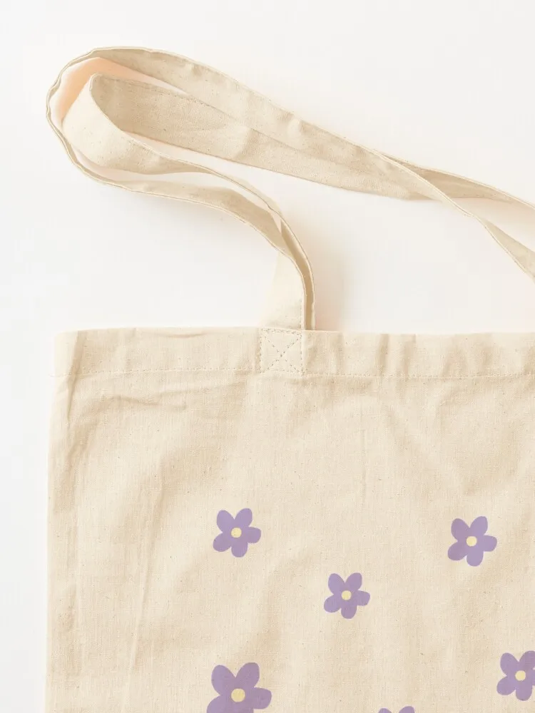 حقيبة حمل على شكل زهور أرجوانية، حقيبة تسوق جامعية، أكياس تسوق قابلة لإعادة الاستخدام