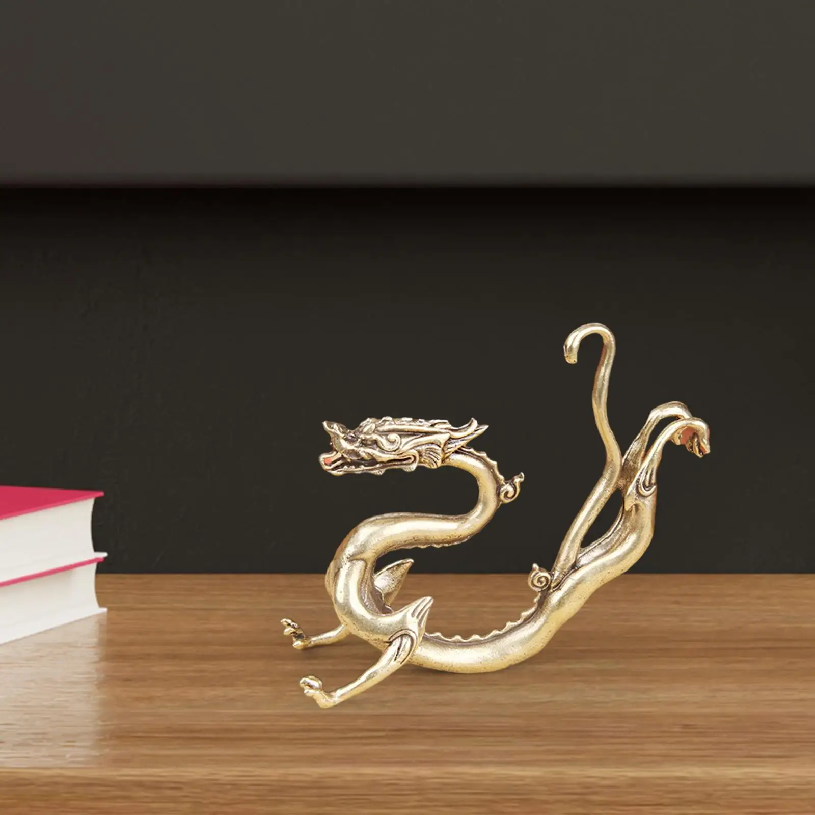 Dragon Statue Crafts Collection ornamento antico per la camera da letto dell'ufficio Desktop