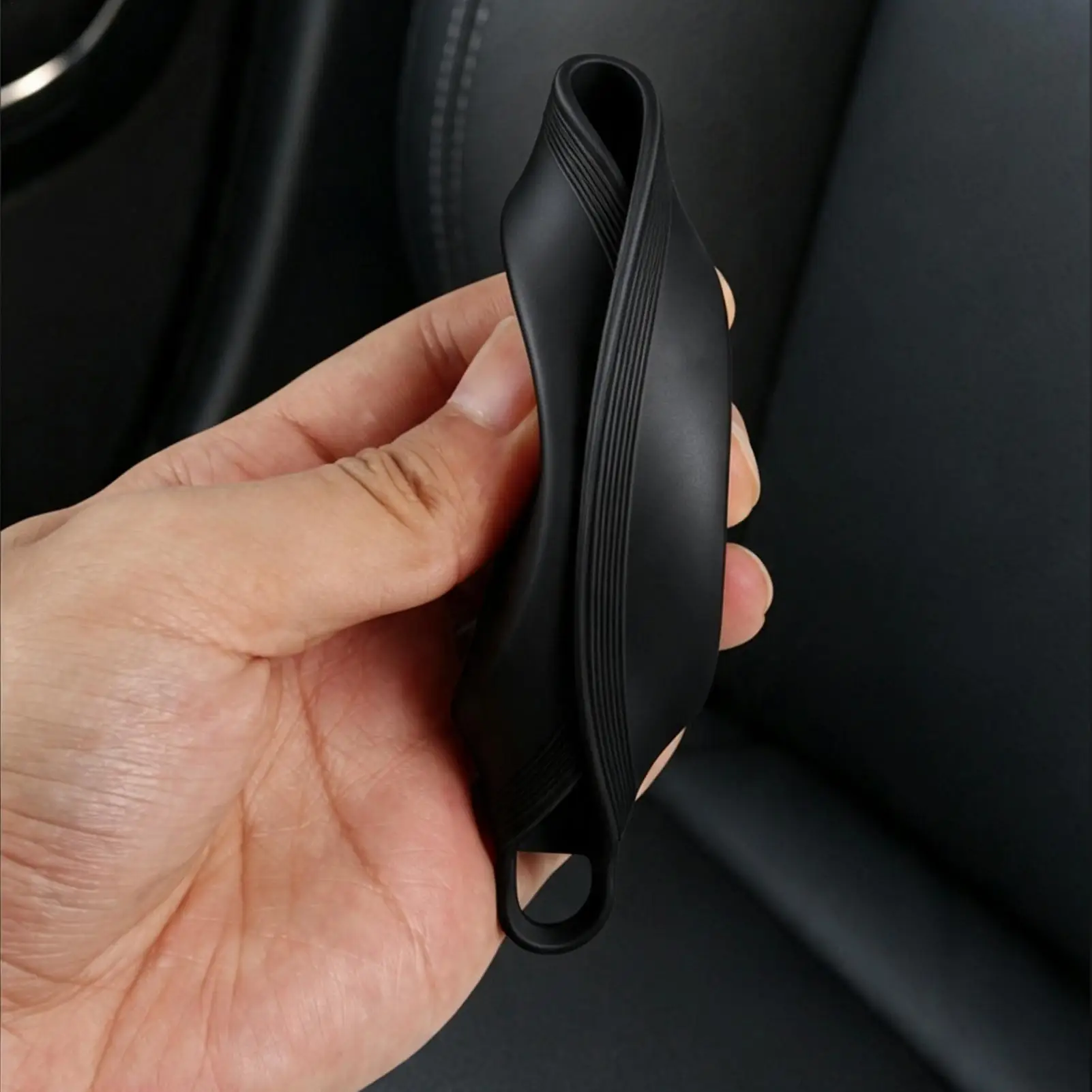 2pcs Black Car Auto Cup Holder Anti Slip Insert Coasters Pads Interior Accessories Universal Fits Perfectly For Most Cups