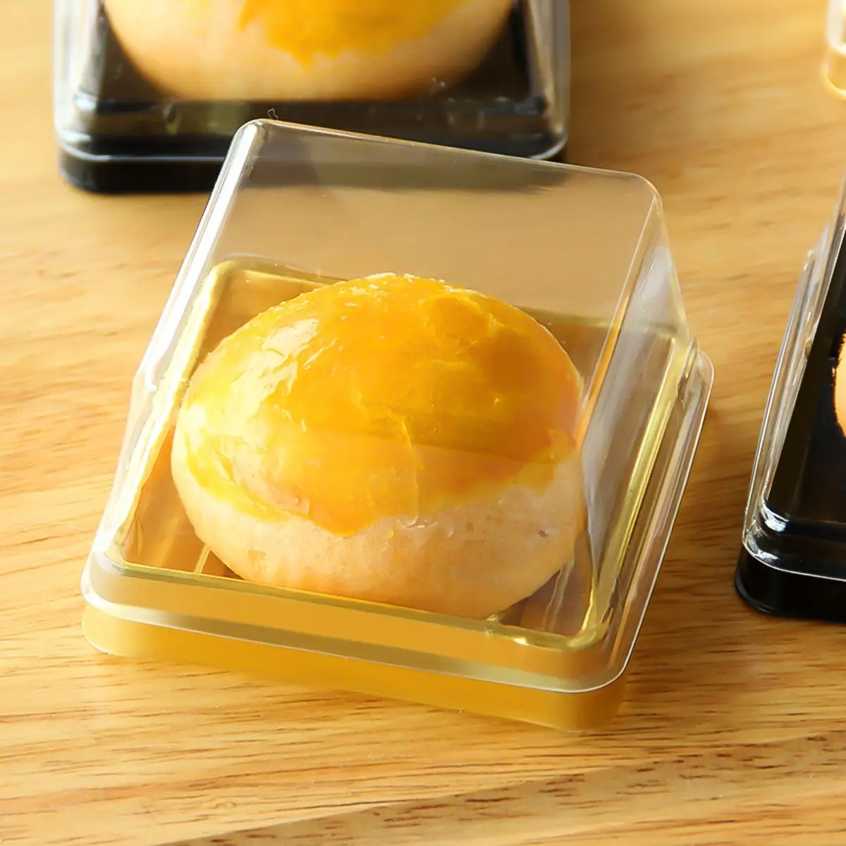 

100 Pcs Food Containers Packaging Box Packing Boxes Biscuits Storage Dessert Golden Cake