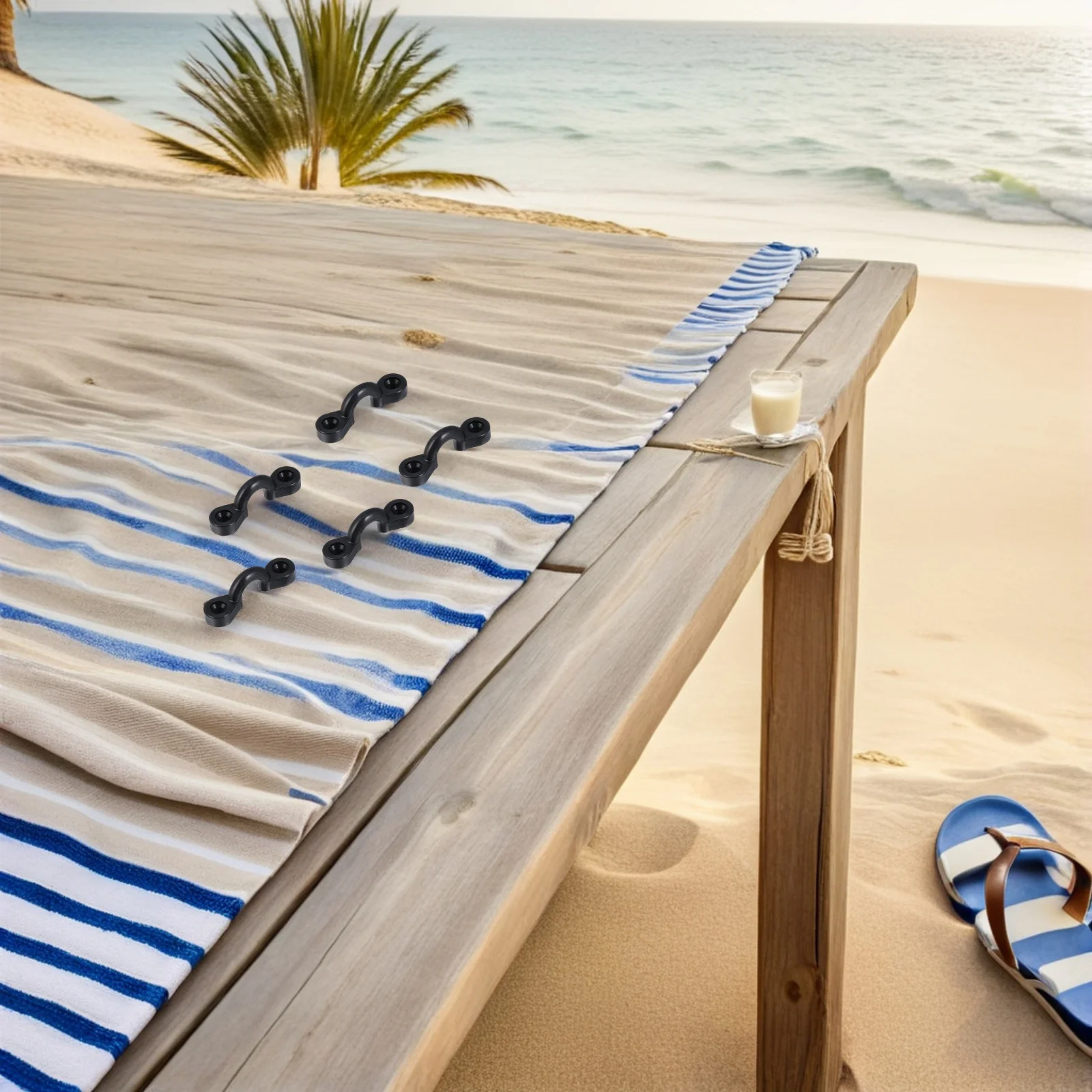 

30Pcs Marine Grade Kayak Pad Eyes Stainless Steel Screws for Secure Gear Attachment Points Kayak Eyelets C Clamp