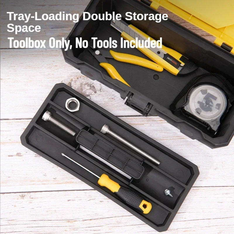 Hardware Tool Box Multifuntional Plastic Storage Tool Box Thick Electrician Repair Hardware Tool Organizer Suitcase for Home Use