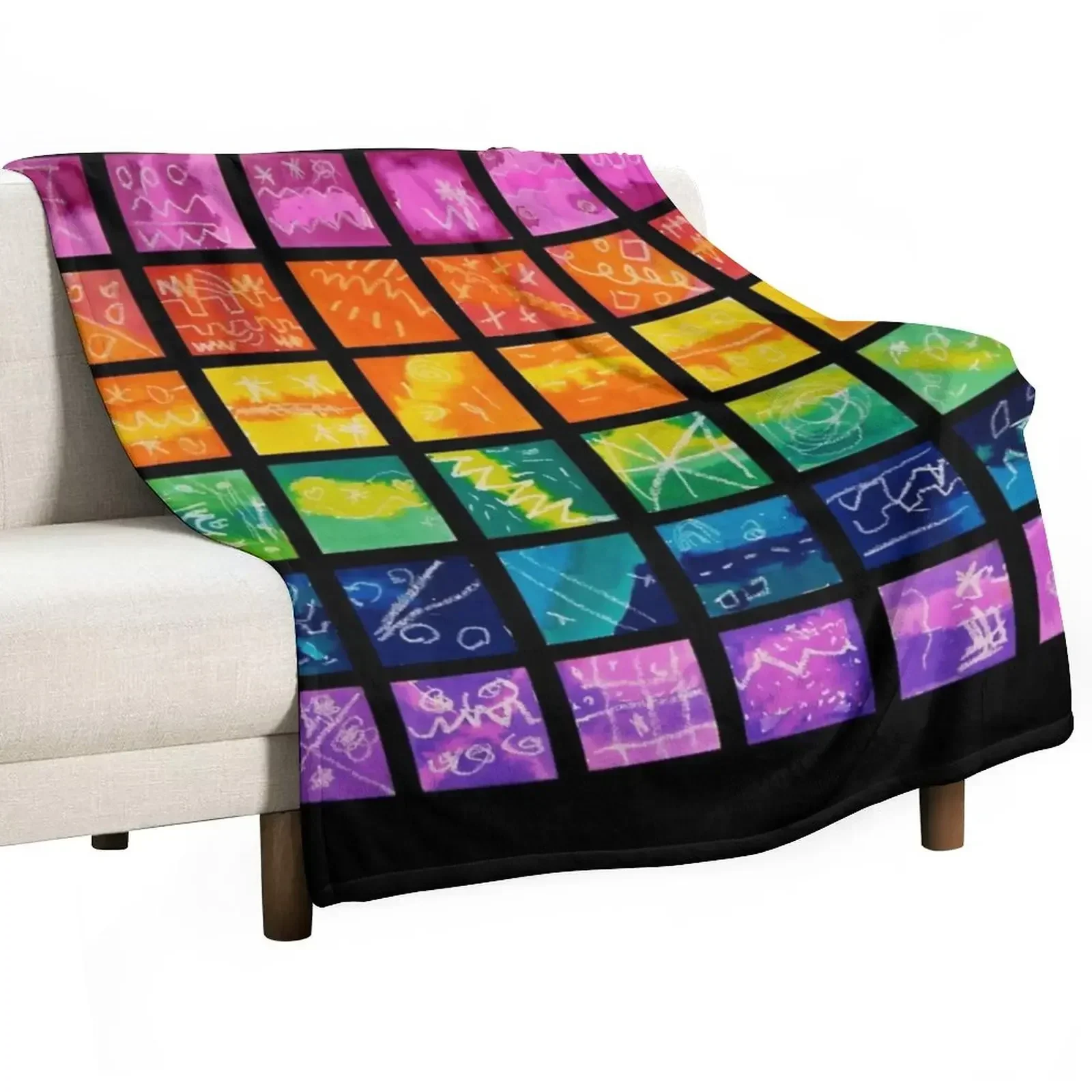 HHPS Art Show, Klasse KG, aquarel en oliepastel: Chasing Rainbows Gooi deken Toeristische kerstcadeaus manga Dekens