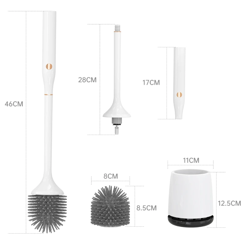 toilet wand kit scrubber brush toilet brush MT2 100% waterproof IPX7 with two brush heads optional pass