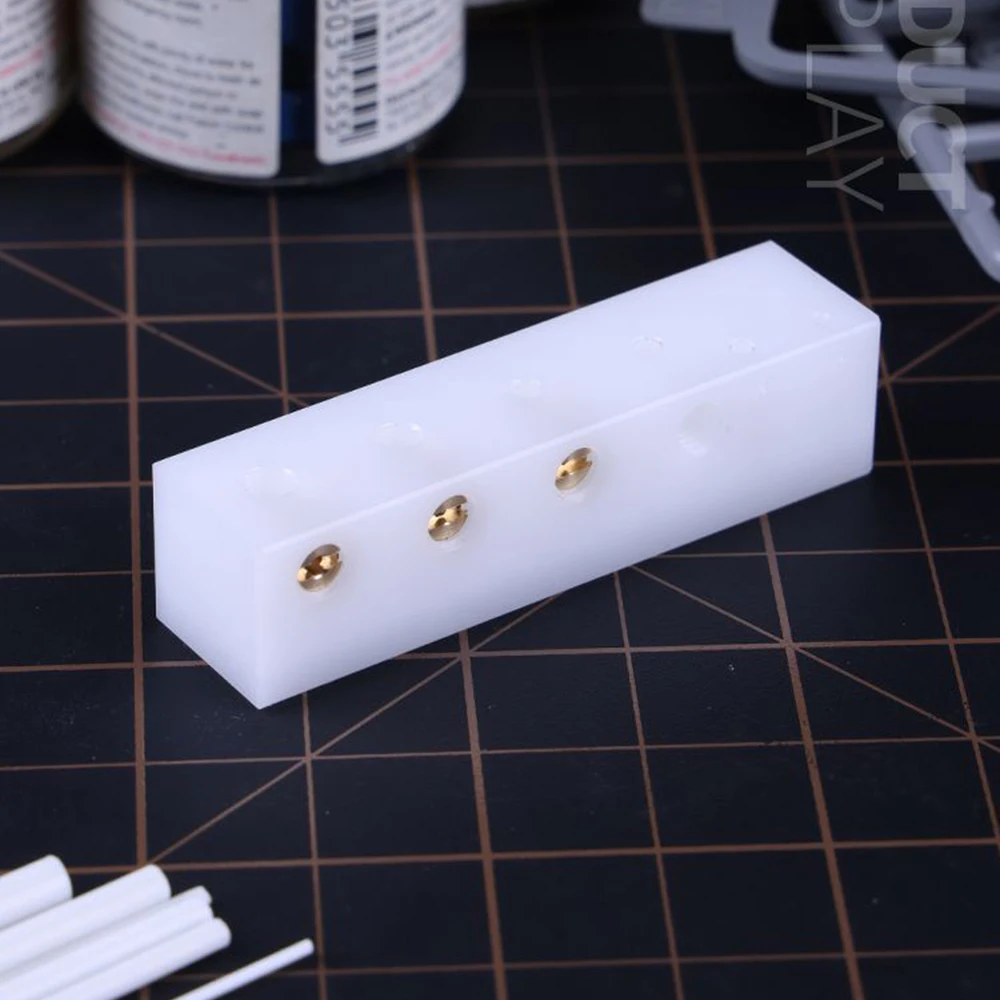 

Round Rod Center Locator Glue Stick Positioning Center Drilling Block Model Drill Tool Round Rod Center Hole Drilling Locator