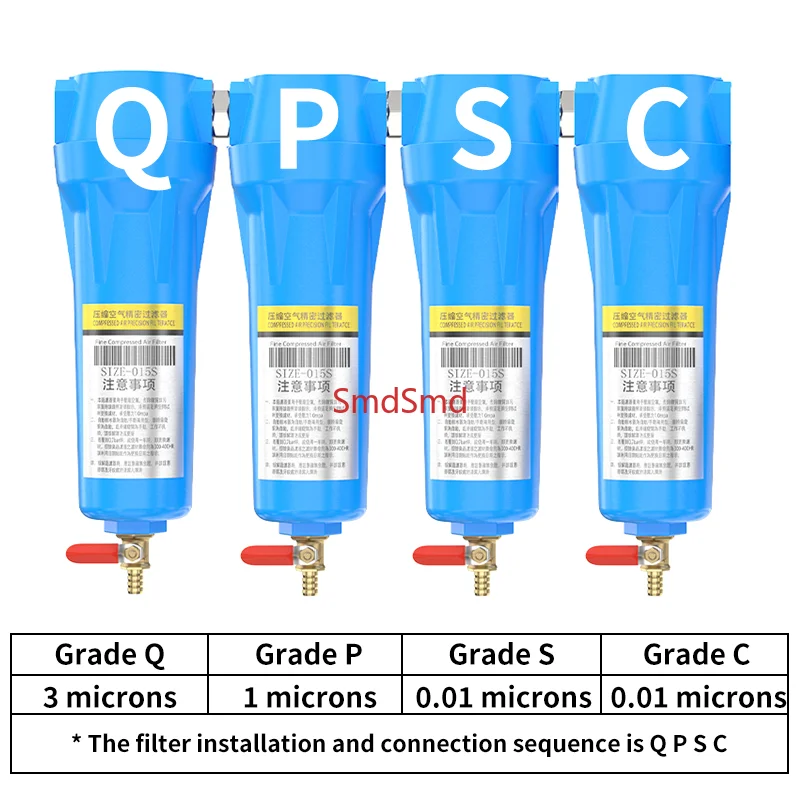 3/4" High Quality Oil Water Separator 015 Q P S  Air Compressor Accessories Compressed Air Precision Filter Dryer