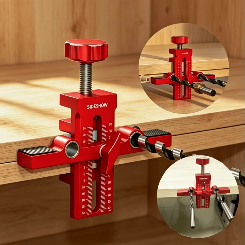 Cabinet Door Installation Assistant and Rebound Punching Die, Aluminum Hand Tool, Install a Rebound Device on the Door Panel