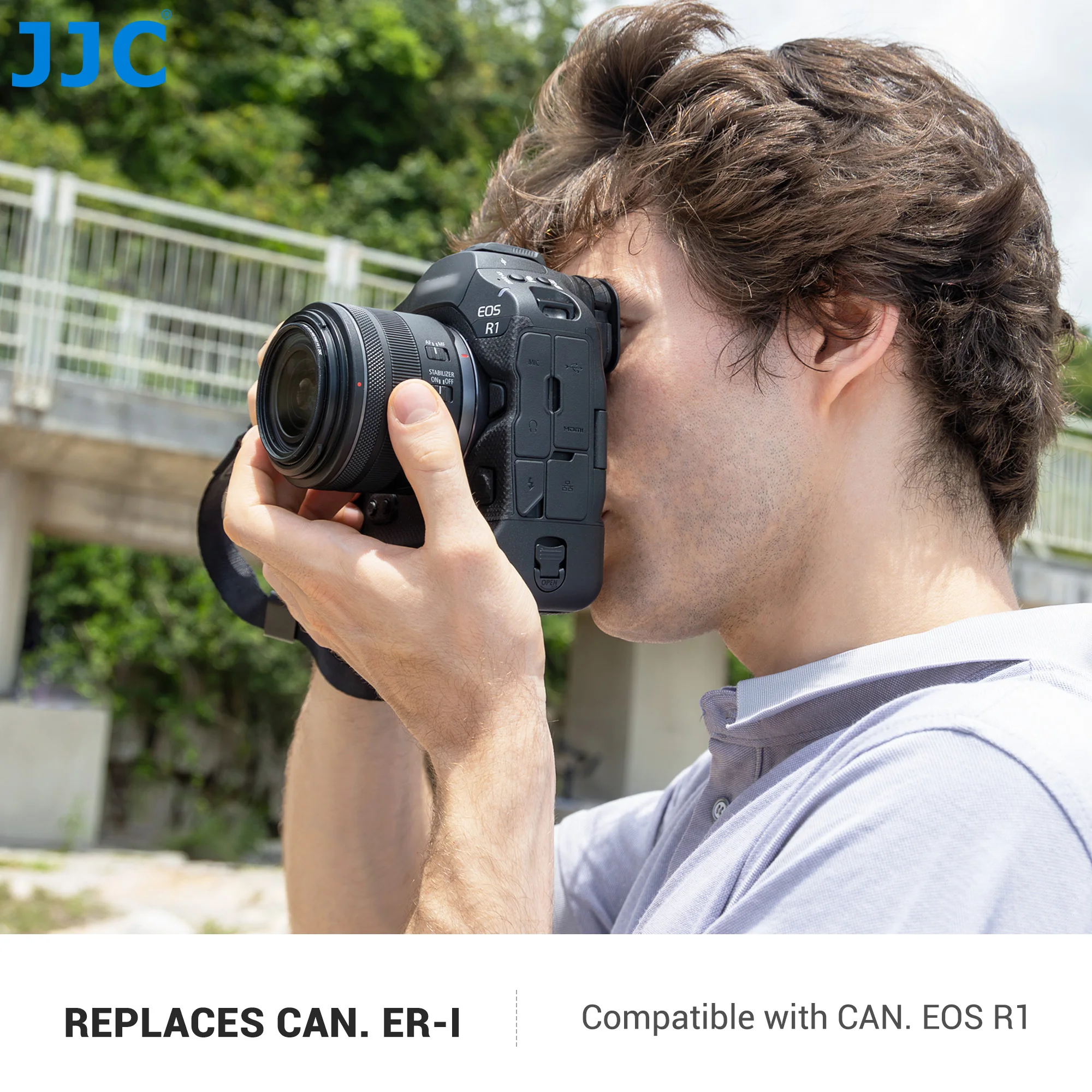 JJC Weiches Silikon-Kamera-Augenmuschel-Okular ersetzt Canon ER-I für Canon EOS R1 Augenmuschel, Augenschutz-Sucher – Detail 2