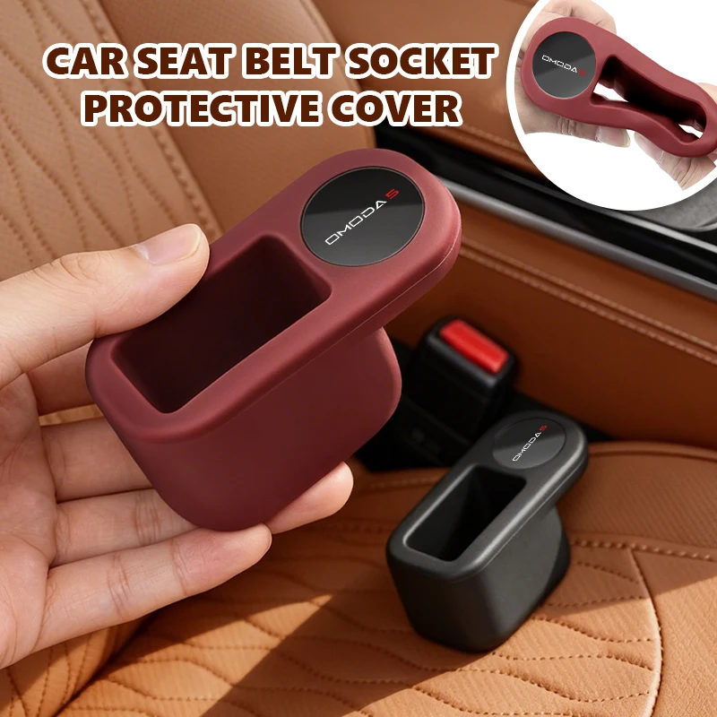 Car Seat Belt Buckle Anchor Socket Anti-collision Protect Cover For Chery Omoda 5 E5 9 C3 C5 C9 C3 EV PRO PHEV FX 2024 2025