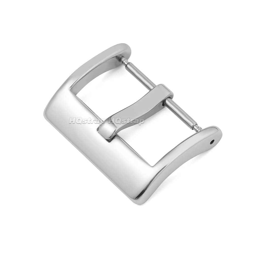 Solid Stainless Steel Buckle Metal Watch Band Buckles 16/18/20/22/24mm Matte/Polished Watch Strap Clasp Pin Button Accessories