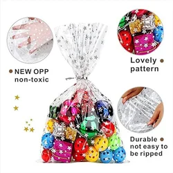 Candy Bag Silver Star Gift Bag Dim Sum Baking Biscuit Bag Concave Bottom Bag Birthday Party Christmas Holiday Gift Packaging Bag
