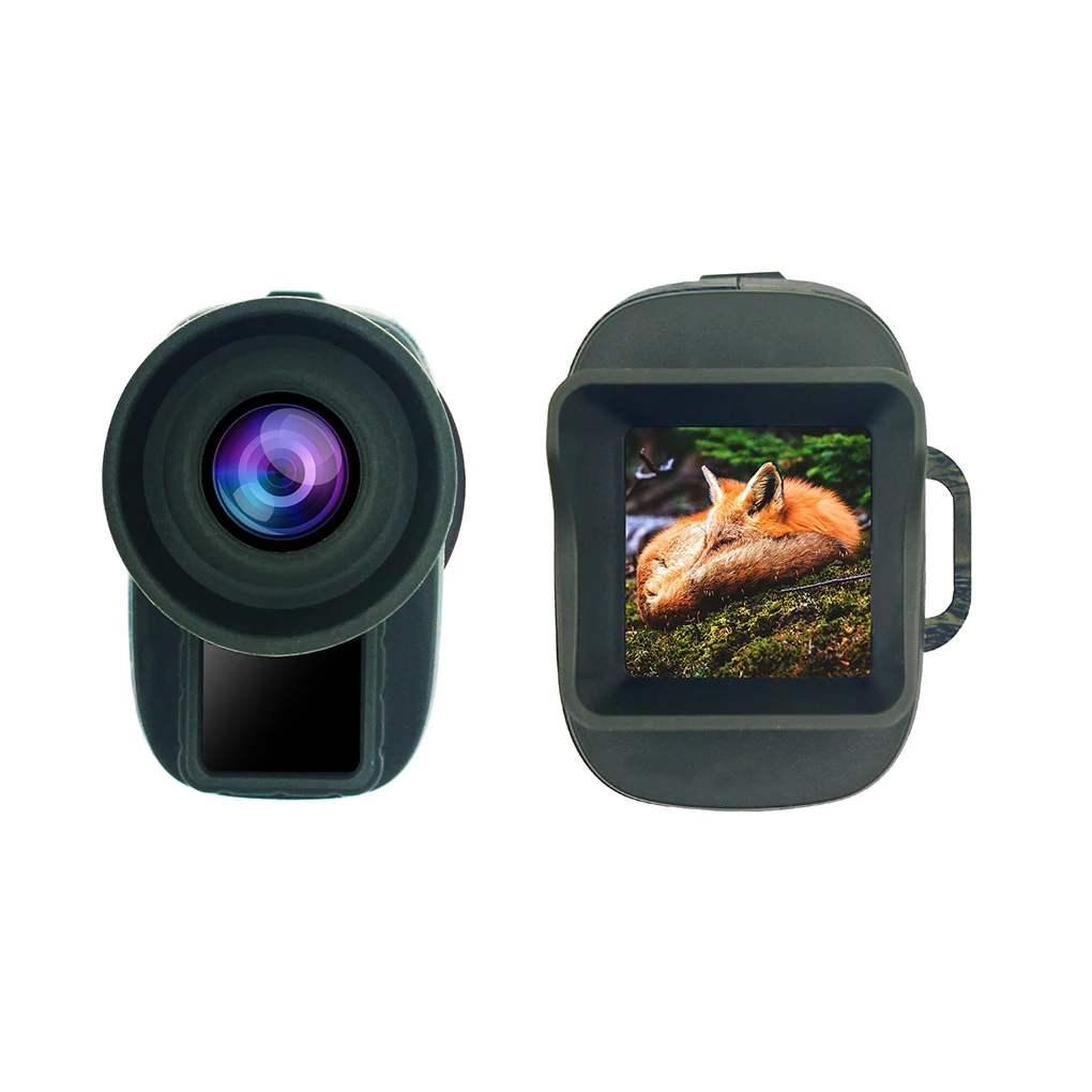 5X Magnifying Times Outdoor Hunting Scouting Monocular Handheld Zoomable Infrared Night View 4K Resolution Telescope Sight