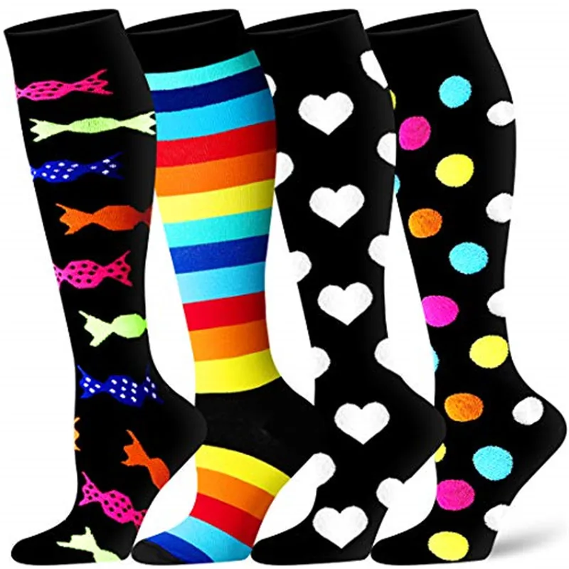 

Compression Stockings Men Women Knee High 20-30 MmHg Pregnant Edema Diabetes Varicose Veins Marathon Running Sports Socks