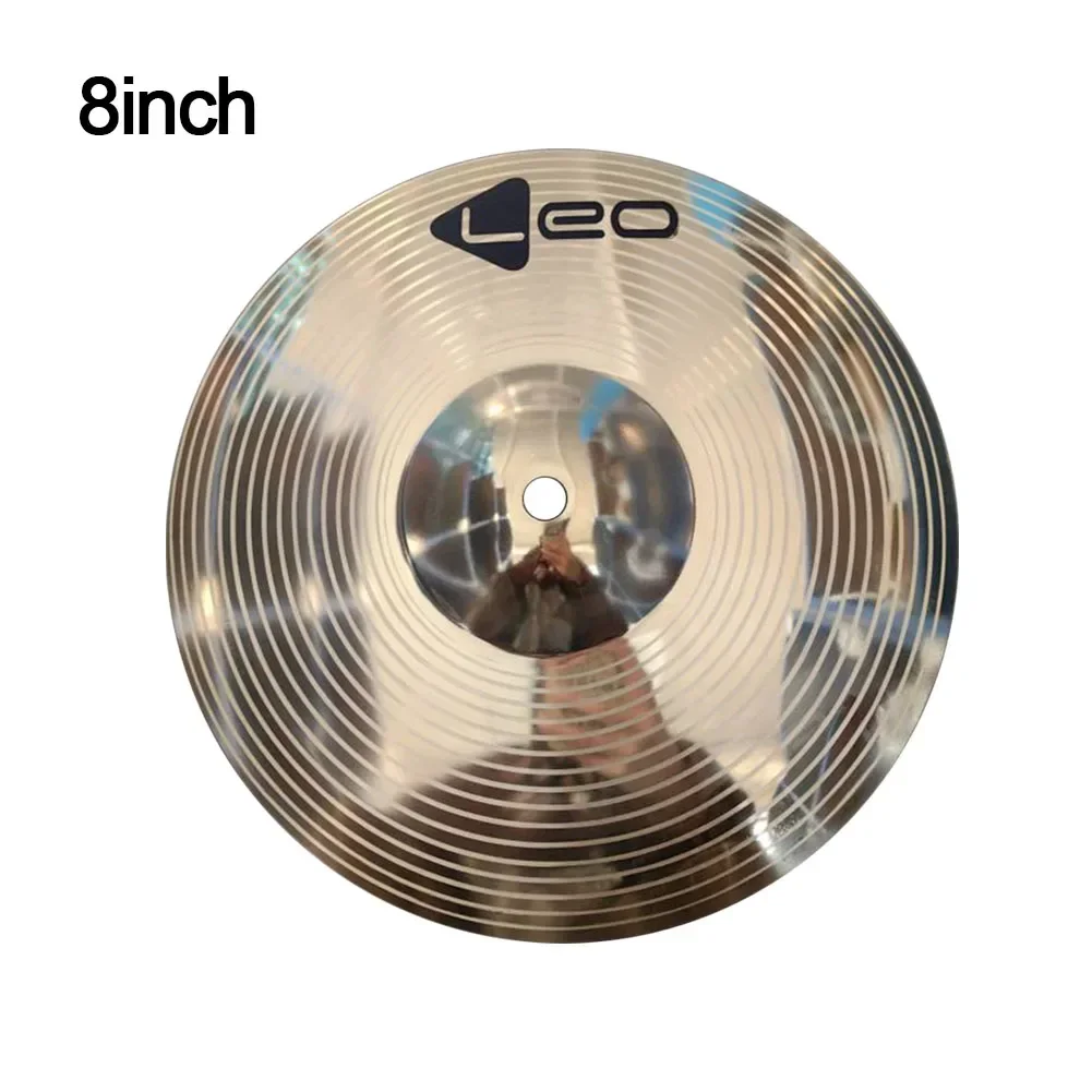 8 10 Inch Drum Brass Cymbals Percussion Splash Crash Hi-Hat Jazz Drum Cymbal Musical Instrument Accessories Golden Brass