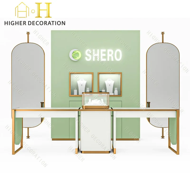 

custom.Retail Store Full Showcase Tempered Glass Display Cabinets Jewelry Products Display Showcase