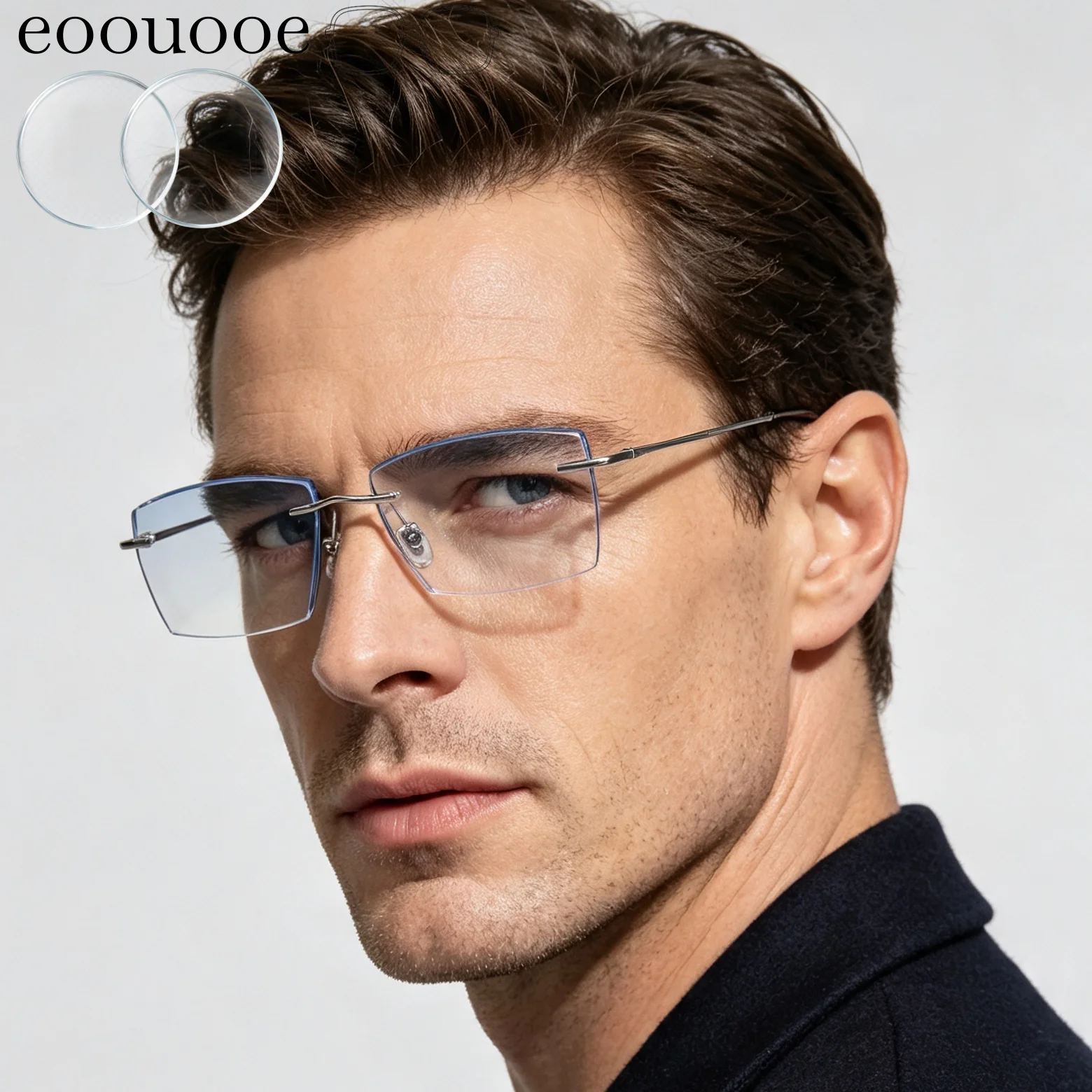 dyeing-gradient-color-lenses-rimless-glasses-for-men-myopia-optical-eyewear-hyperopia-progressive-optical-recipe-prescriptio